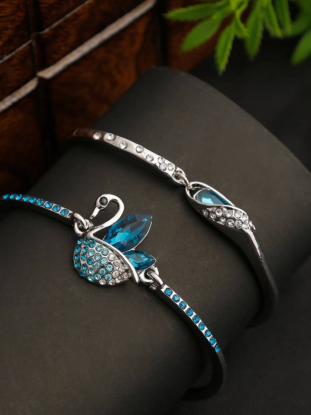 YOUBELLA Silver Bracelet ( Pack of 2 ) YOUBELLA Silver Bracelet ( Pack of 2 )