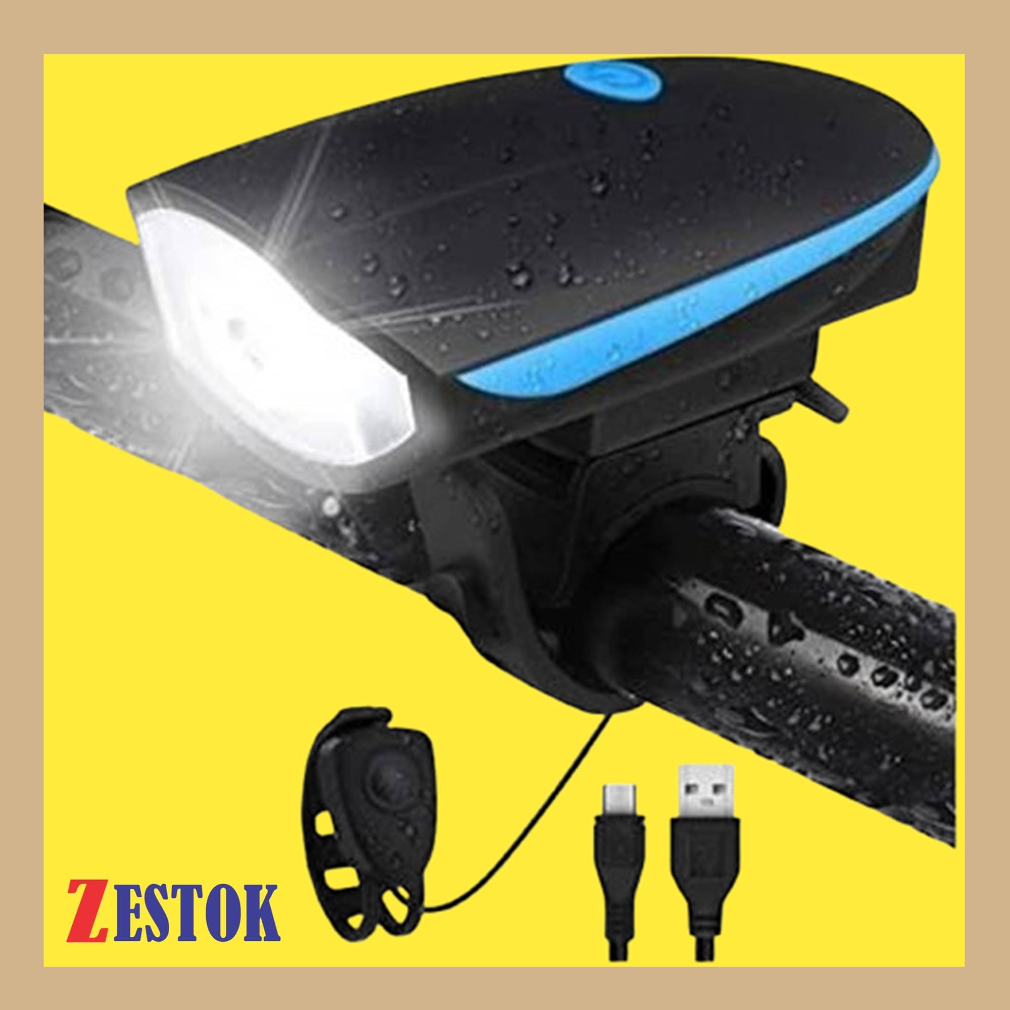     			Zestok Bicycle Lights/Reflectors ( Pack of 1 )