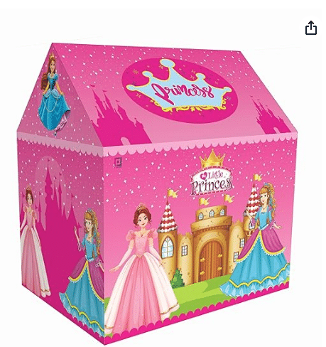    			dillard's jumbo size extremely light weight , water & fire proof princess theme theme tent house for kid 10 year old girls- Multi color