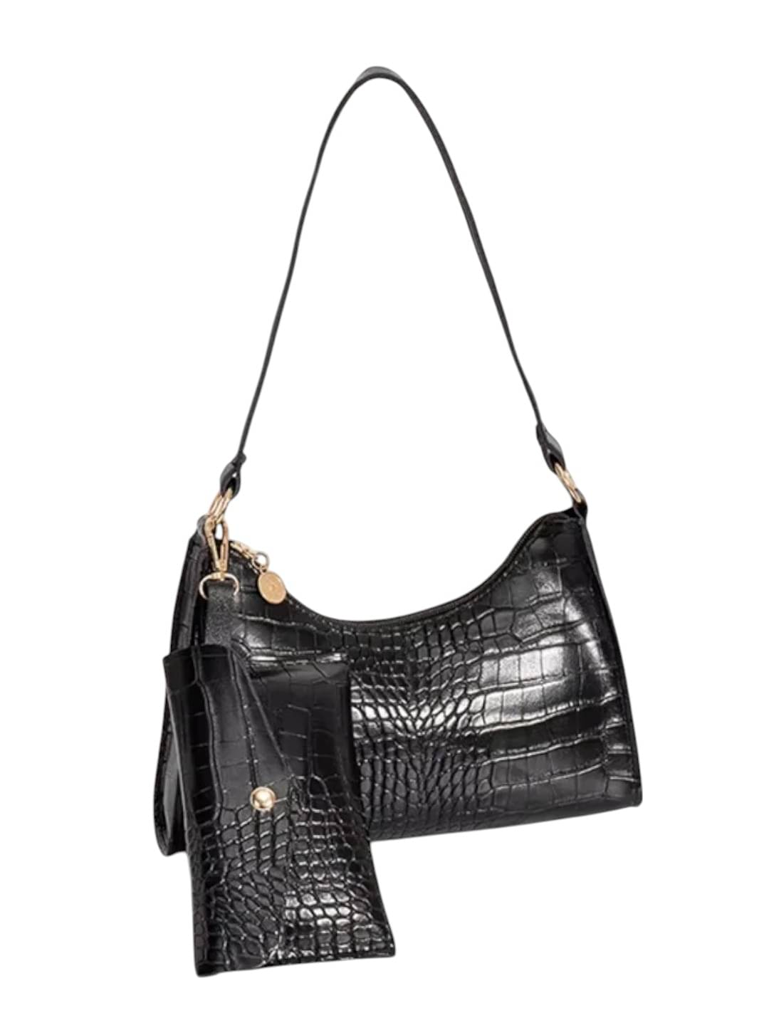     			gufrina Shoulder Bag PU Set of 1 ( Black )
