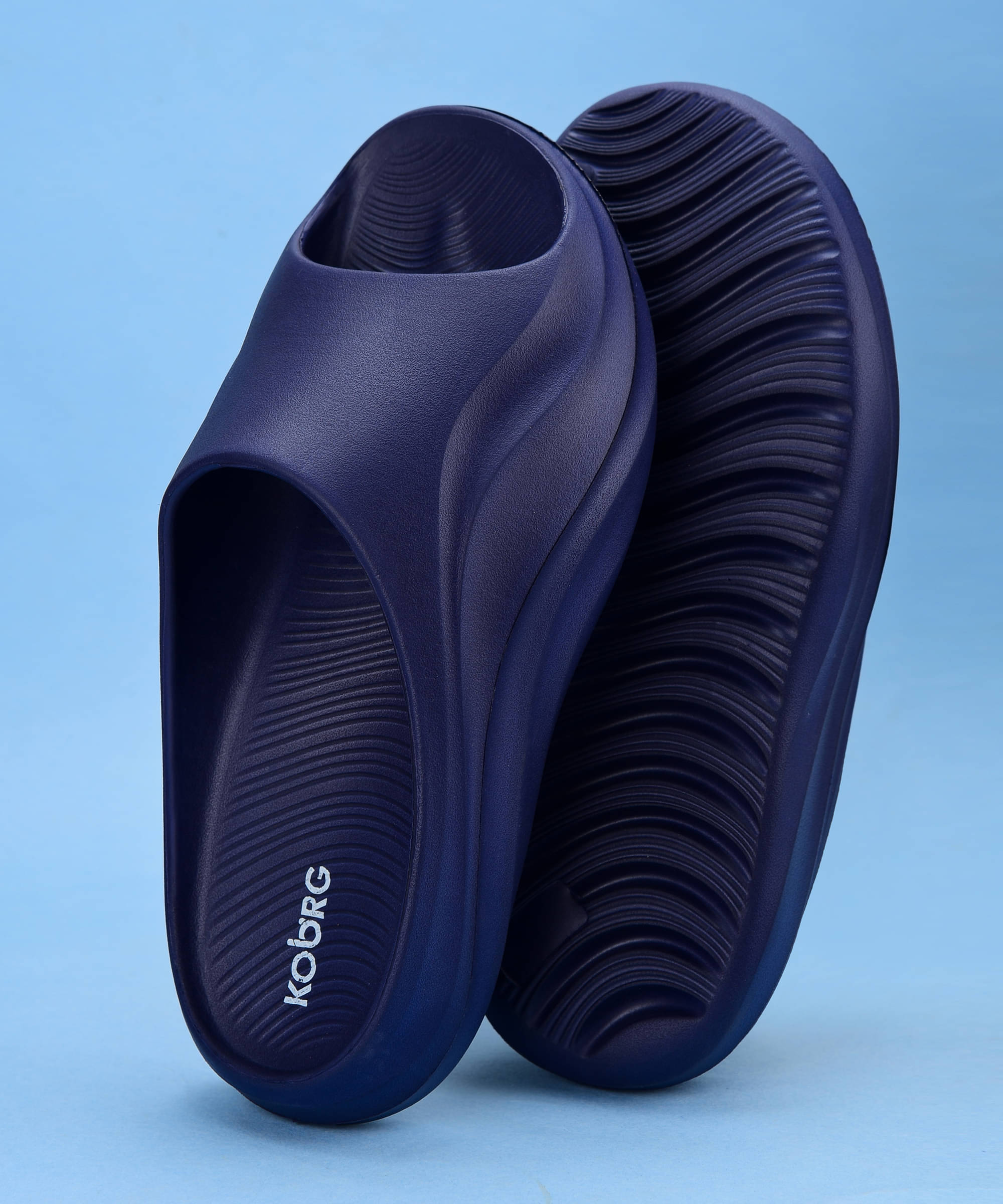     			koburg Navy Blue Men's Slide Flip Flop