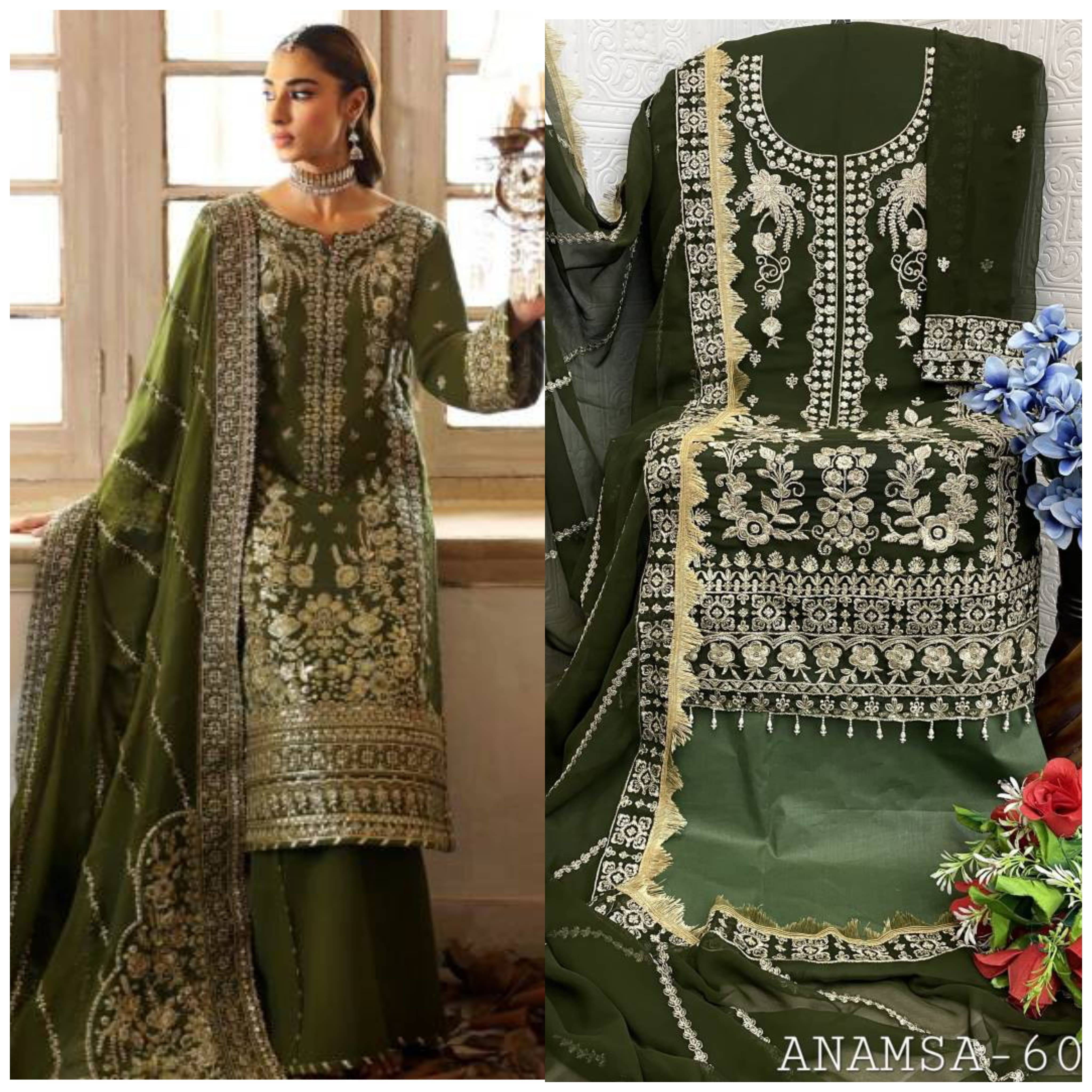 Aarushi Fashion Women Cotton Unstitched Dress Material ( Green ) Aarushi Fashion Women Cotton Unstitched Dress Material ( Green )