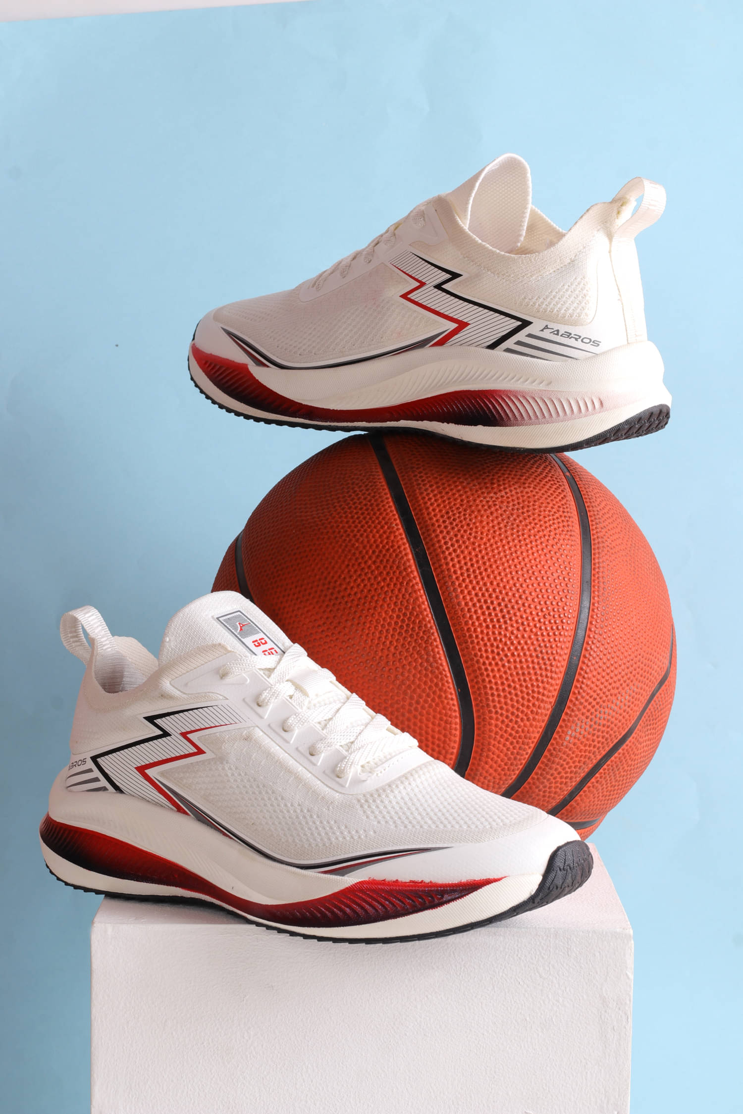 Abros TRIKK White Men's Sports Running Shoes     			Abros TRIKK White Men's Sports Running Shoes