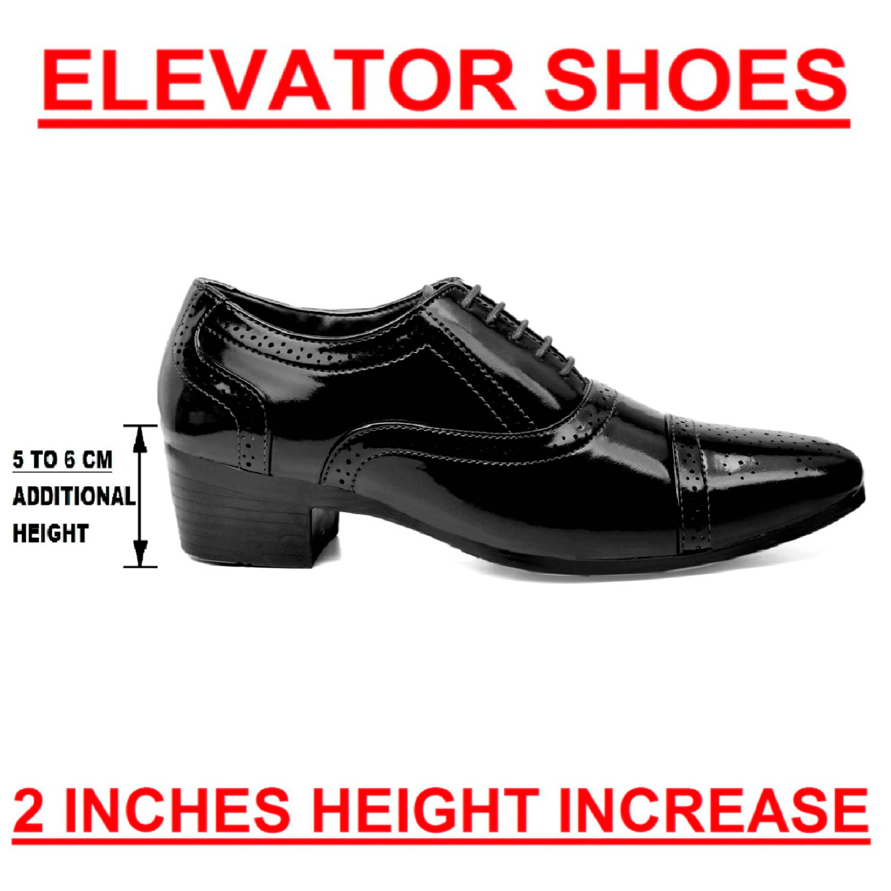     			BXXY Black Men's Brogue Formal Shoes