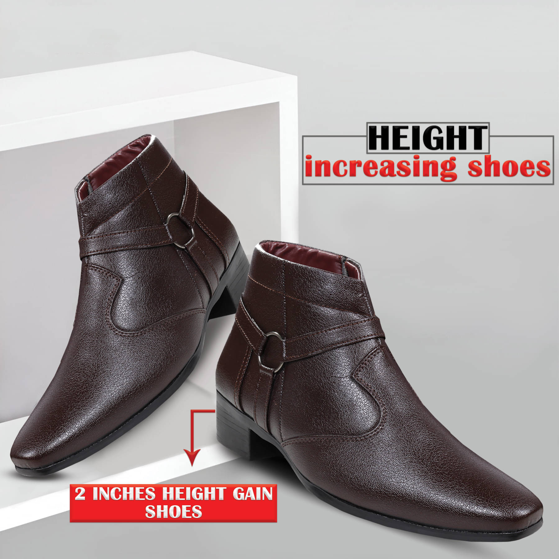 BXXY Brown Men's Formal Boots BXXY Brown Men's Formal Boots