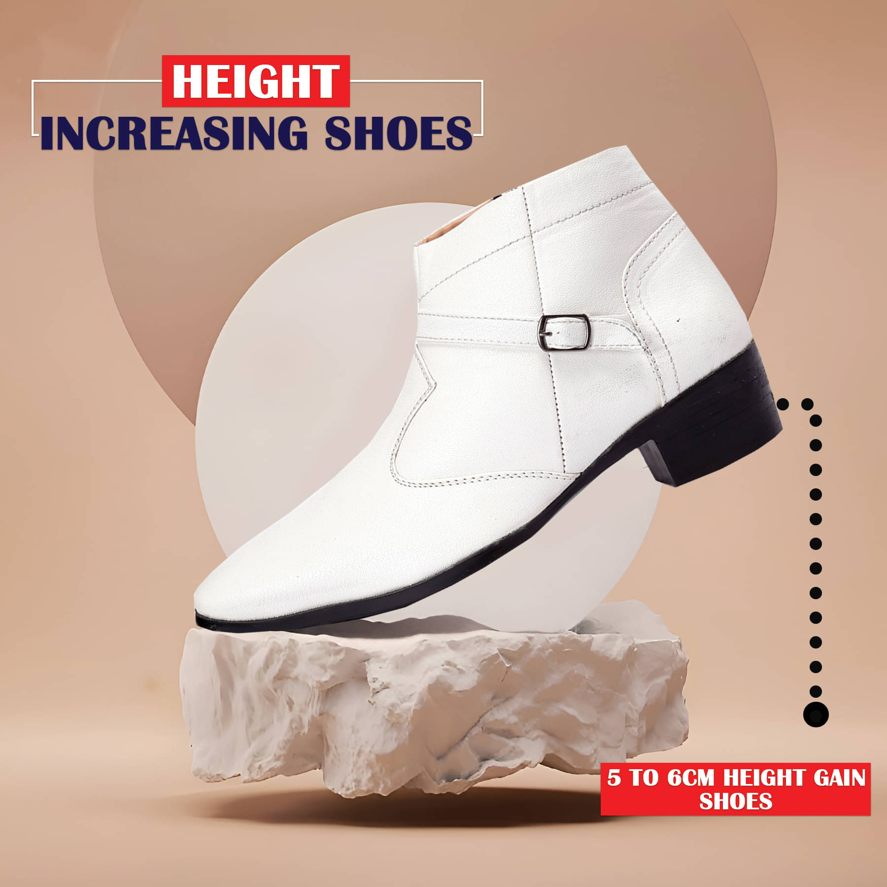     			BXXY White Men's Formal Boots