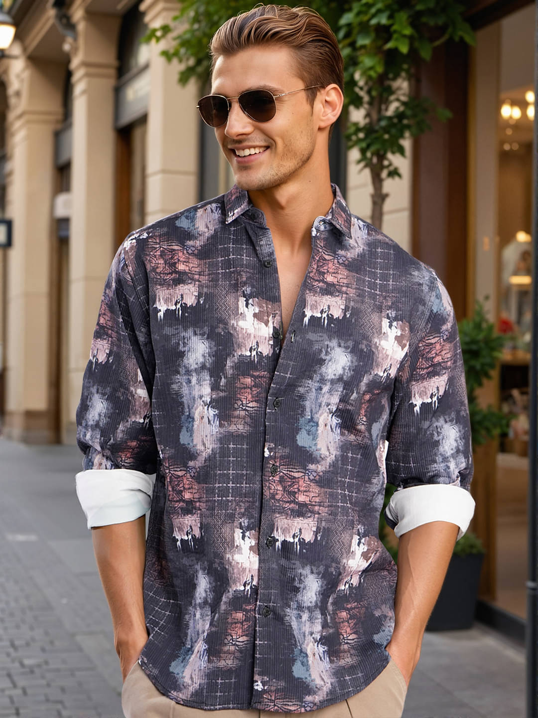 Bene Kleed Polyester Regular Fit Self Design Full Sleeves Men's Casual Shirt - Multicolor ( Pack of 1 ) Bene Kleed Polyester Regular Fit Self Design Full Sleeves Men's Casual Shirt - Multicolor ( Pack of 1 )