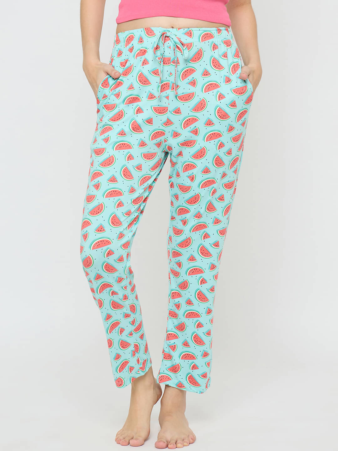     			Camey Light Blue Viscose Women's Nightwear Pyjama ( Pack of 1 )