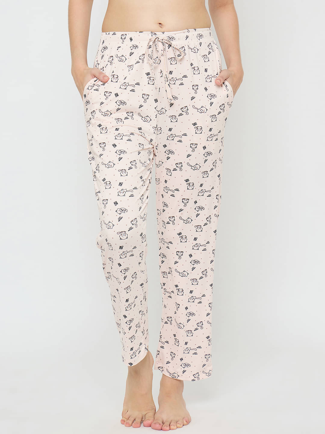     			Camey Peach Viscose Women's Nightwear Pyjama ( Pack of 1 )