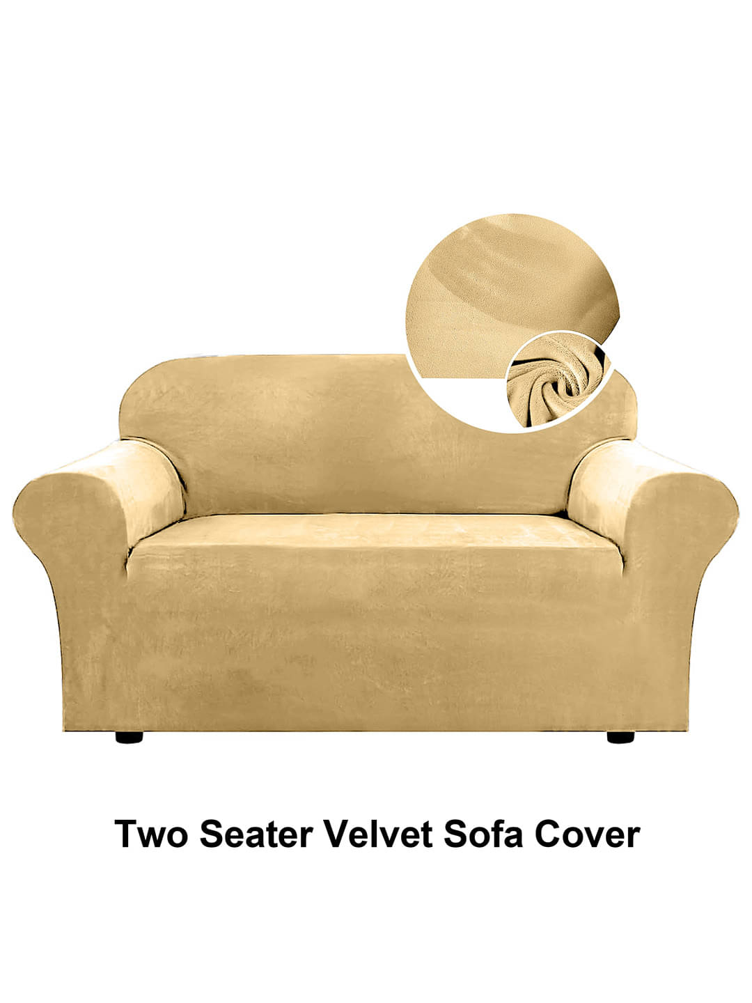     			Cortina 2 Seater Velvet Sofa Cover ( Pack of 1 )