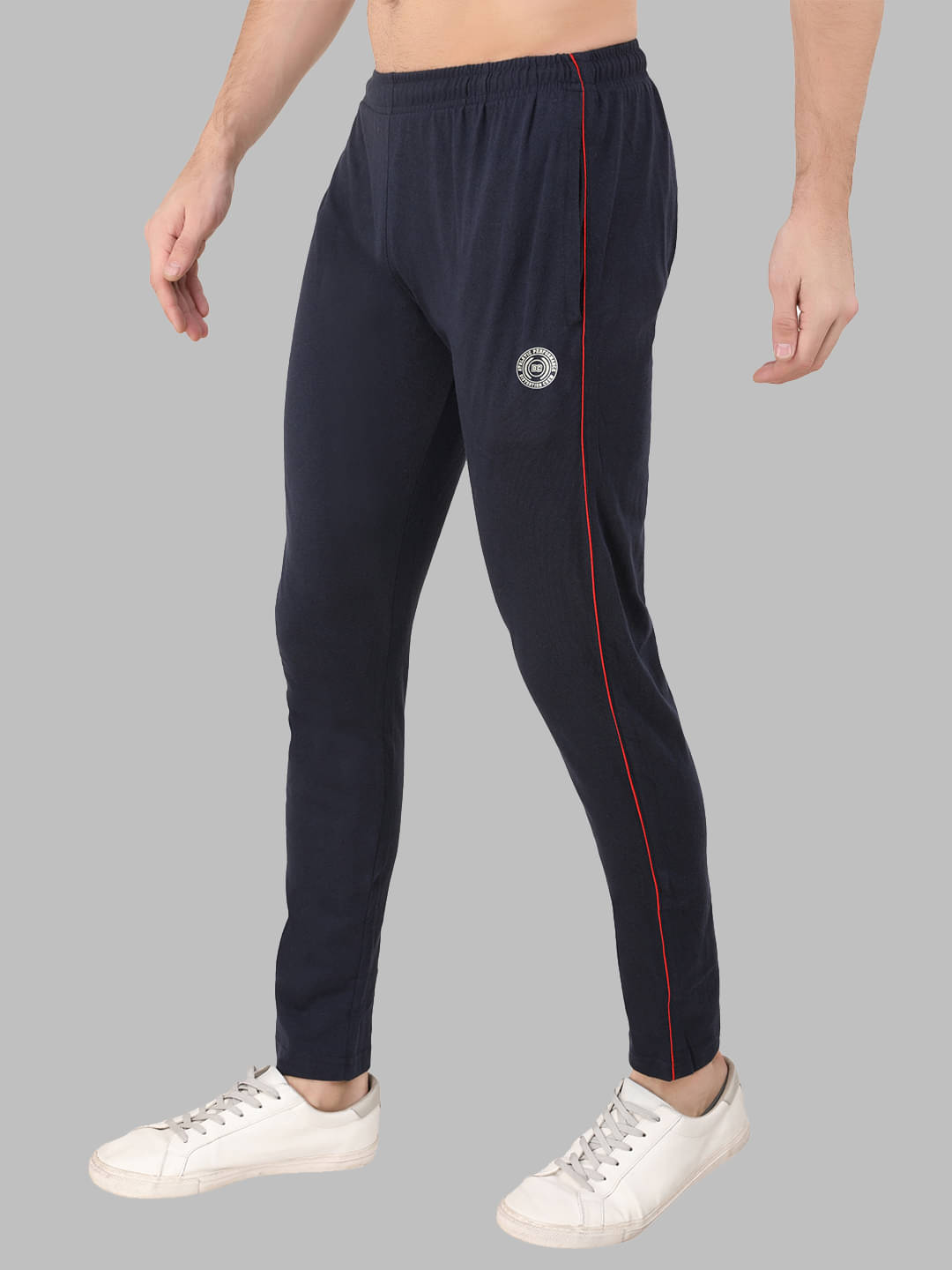 DISTORTION CREW Navy Blue Cotton Blend Men's Trackpants ( Pack of 1 ) DISTORTION CREW Navy Blue Cotton Blend Men's Trackpants ( Pack of 1 )