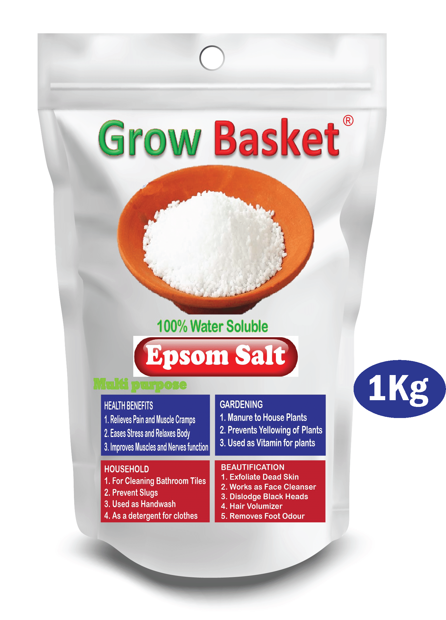     			Epsom Salt Plant Fertilizer | Natural Magnesium Boost for Garden Plants | Enhances Photosynthesis, Reduces Leaf Yellowing | 100% Soluble – Easy to Apply