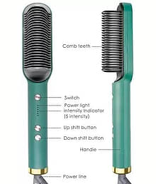 FITAZA Hair Brush Curling Multicolor Hair Straightener