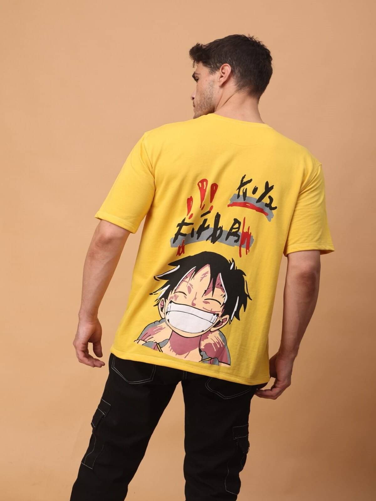     			FLIRTY SOUL Men Polyester Relaxed Fit Printed T-Shirt ( Yellow )
