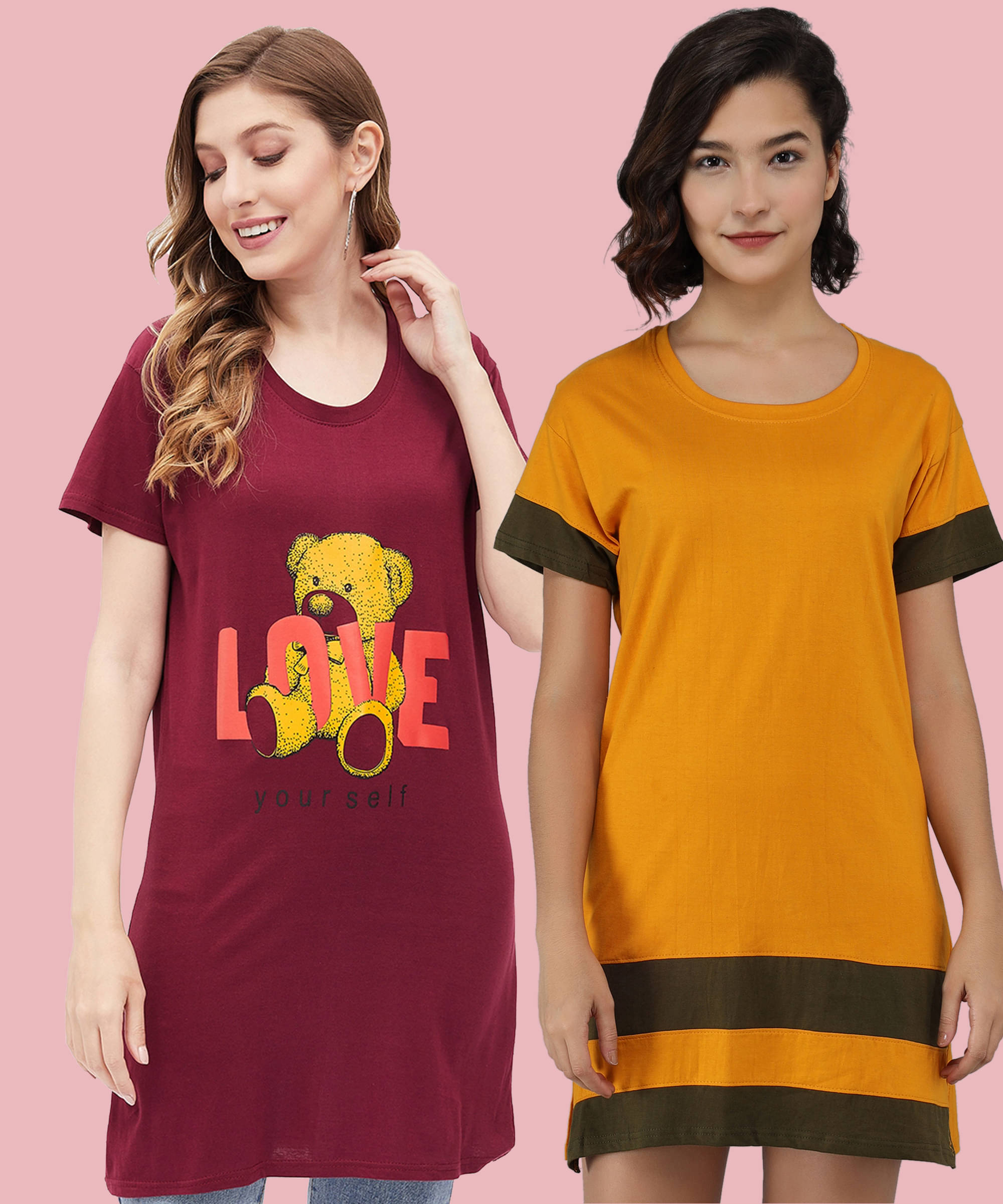 GRAND MALBORK Women Cotton Printed Regular Fit Round Neck T-Shirt ( Multicolor )     			GRAND MALBORK Women Cotton Printed Regular Fit Round Neck T-Shirt ( Multicolor )