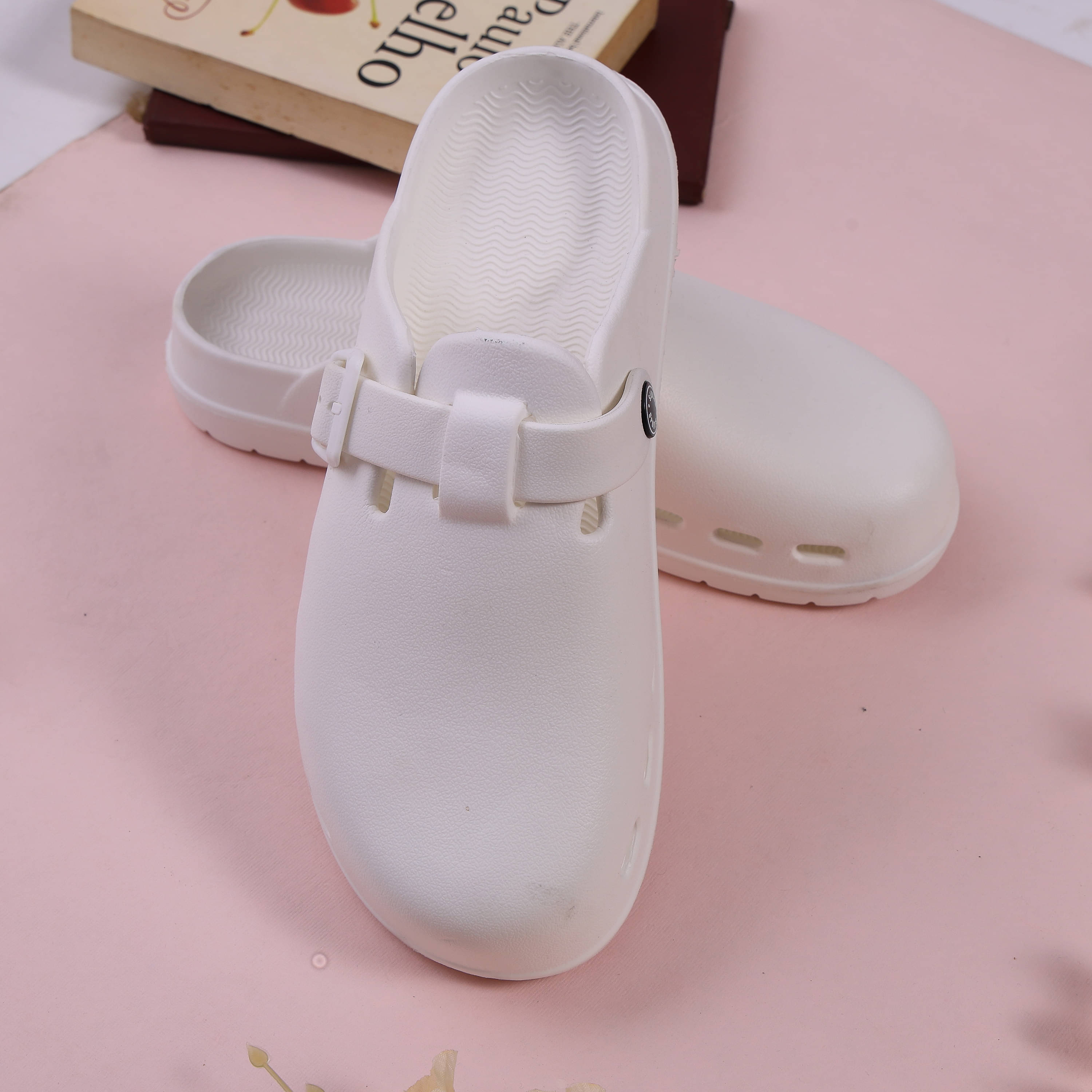     			Guardian - White Men's Clogs