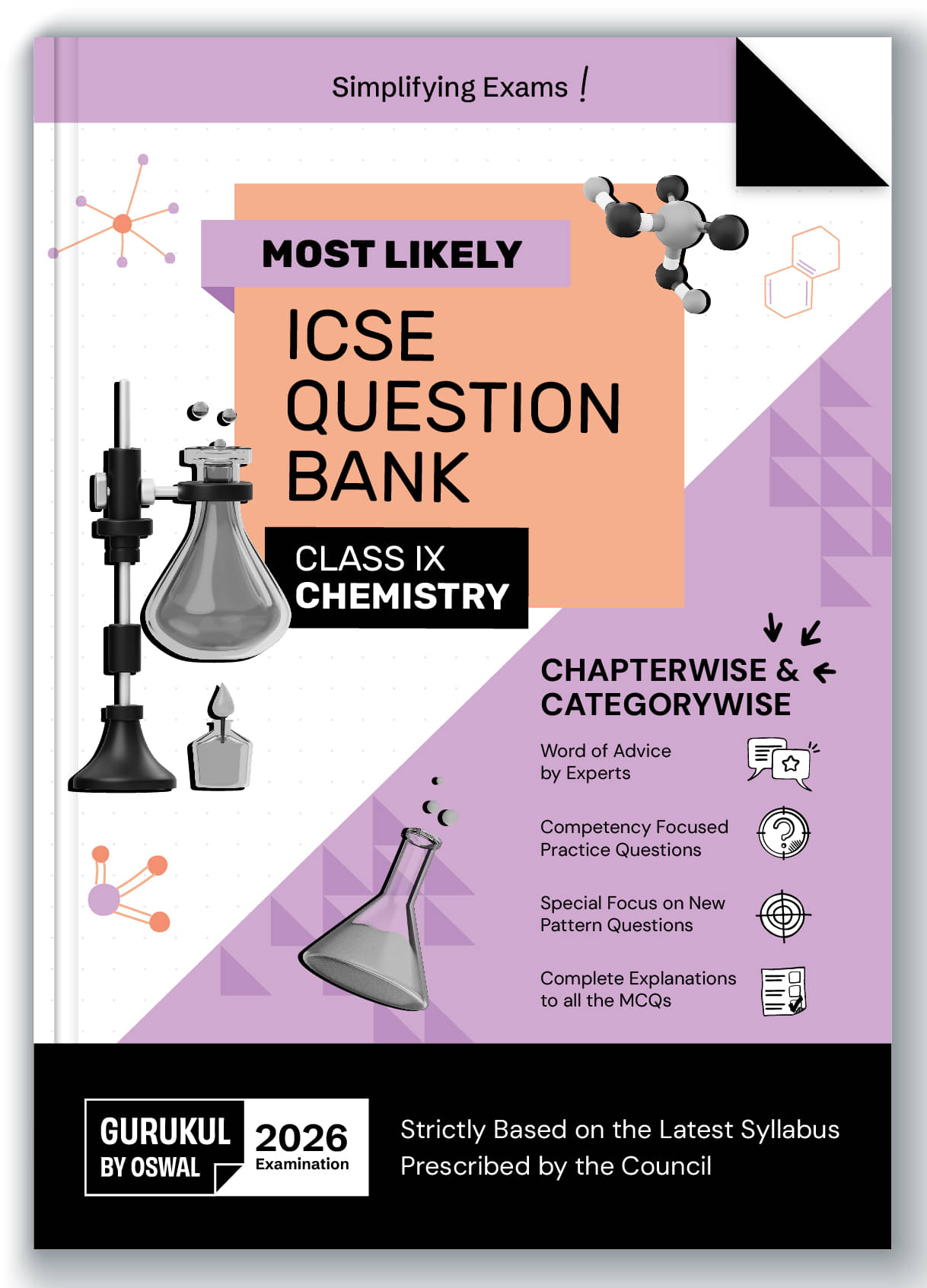Gurukul By Oswal Chemistry Most Likely Question Bank ICSE Class 9 Exam 2026 - Chapterwise & Categorywise Topics, Comptency Focused Questions, Expert A Gurukul By Oswal Chemistry Most Likely Question Bank ICSE Class 9 Exam 2026 - Chapterwise & Categorywise Topics, Comptency Focused Questions, Expert A