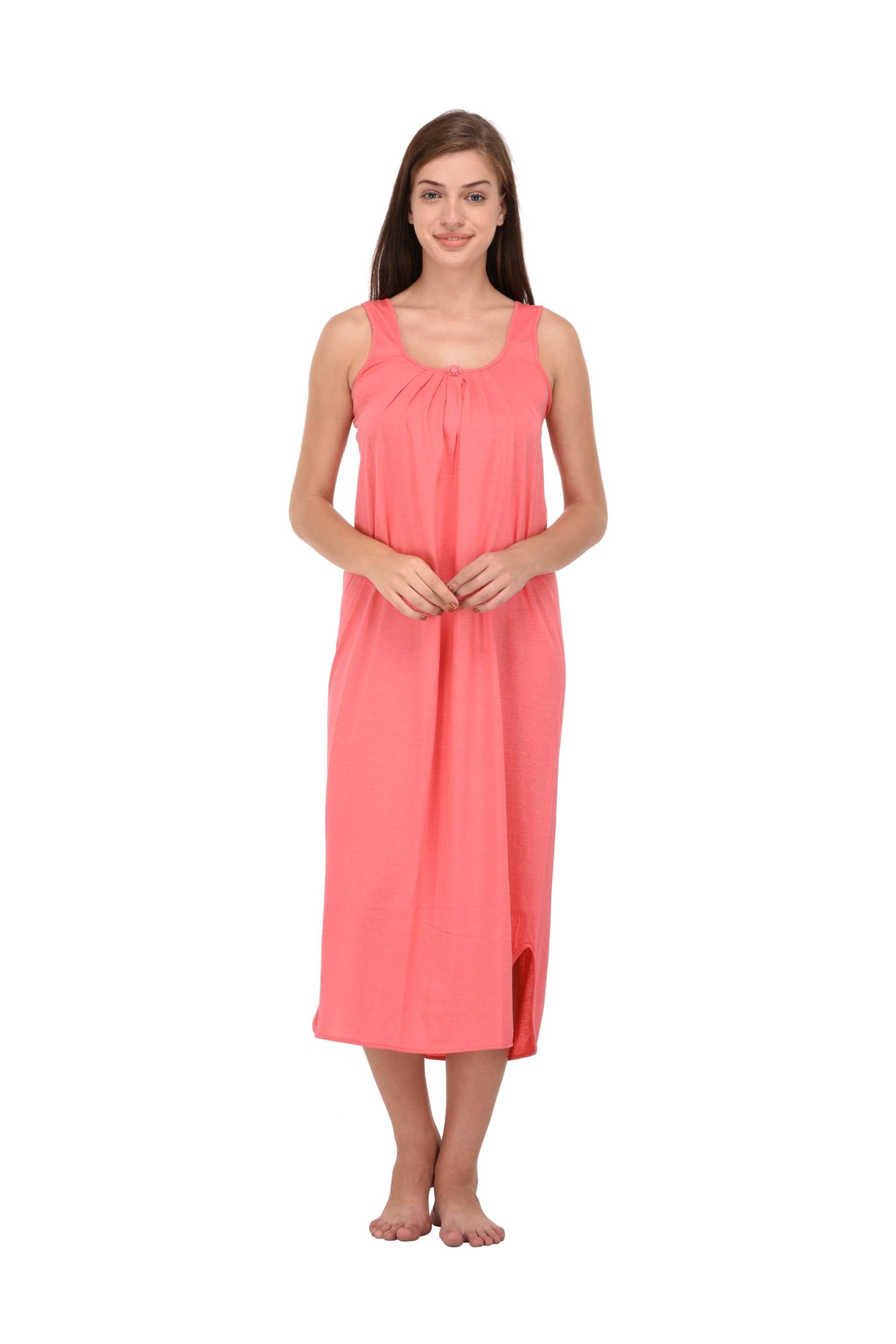     			Ishita Fashions Pink Cotton Women's Nightwear Nighty & Night Gowns ( Pack of 1 )