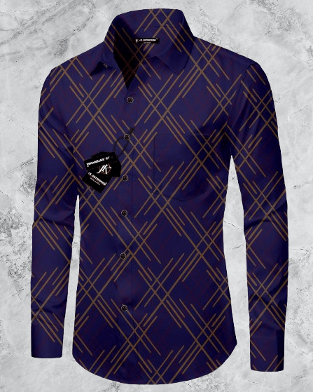     			J K Enterprise Rayon Regular Fit Printed Full Sleeves Men's Casual Shirt - Navy Blue ( Pack of 1 )