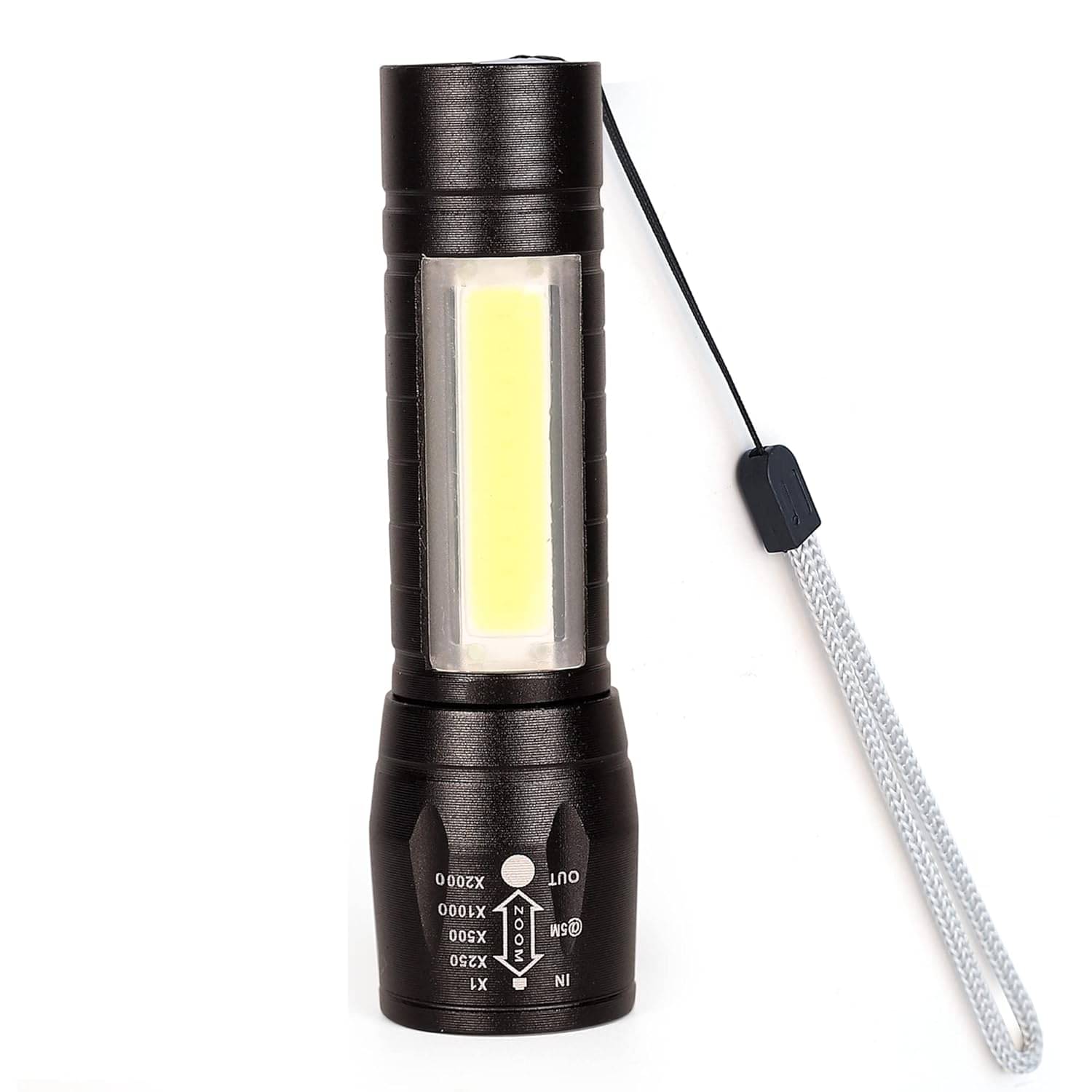     			J.O - 3W Rechargeable Flashlight Torch ( Pack of 1 )