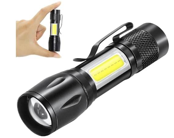     			J.O - 3W Rechargeable Flashlight Torch ( Pack of 1 )