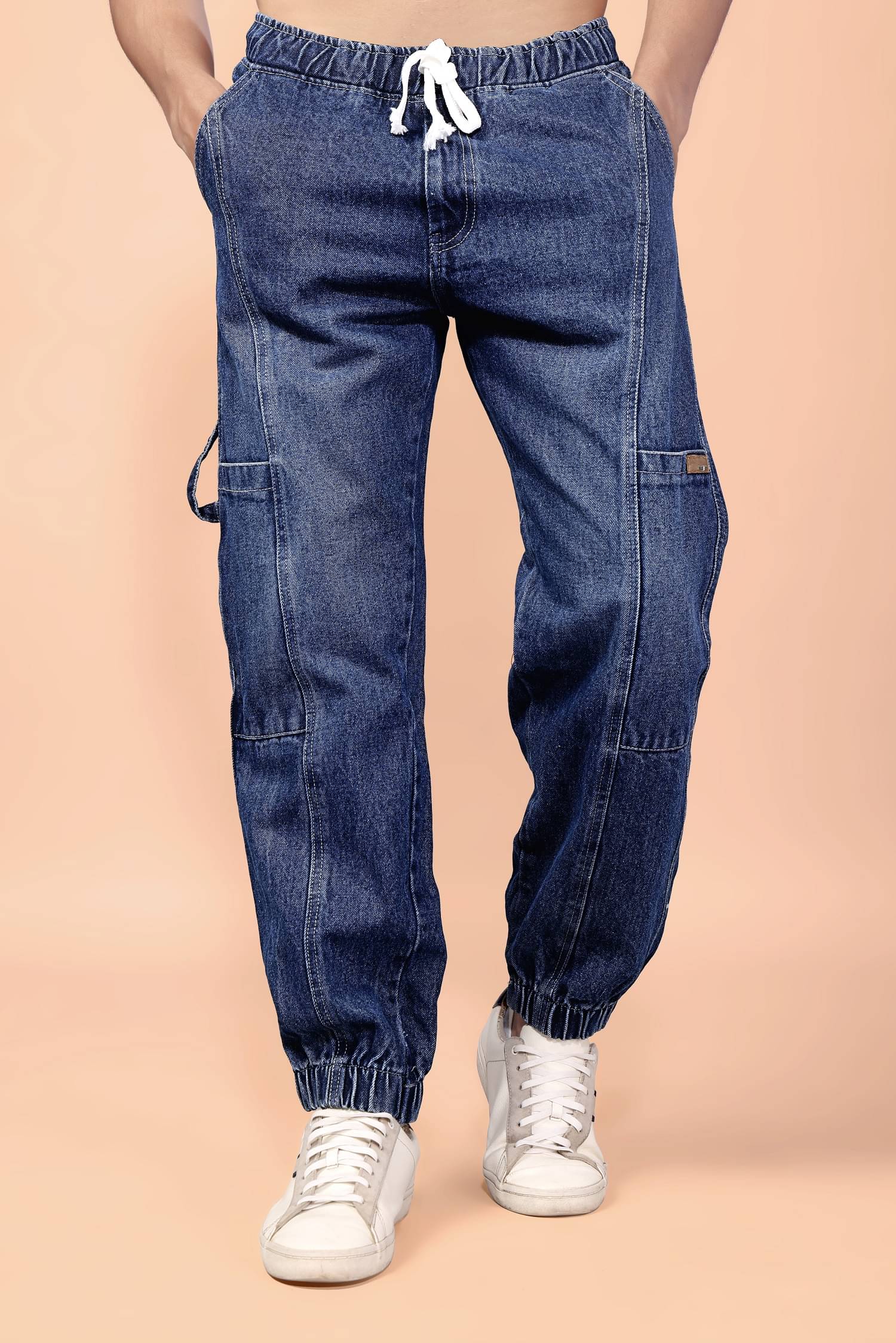MATHAE Jogger Men's Jeans - Blue ( Pack of 1 ) MATHAE Jogger Men's Jeans - Blue ( Pack of 1 )