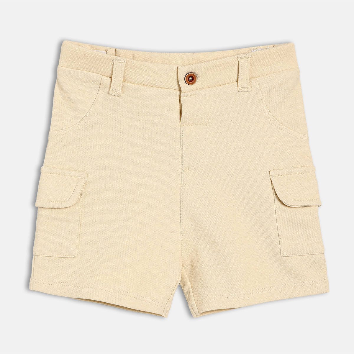     			MINI KLUB Pack of 1 Cotton Shorts For Baby Boys ( Beige )