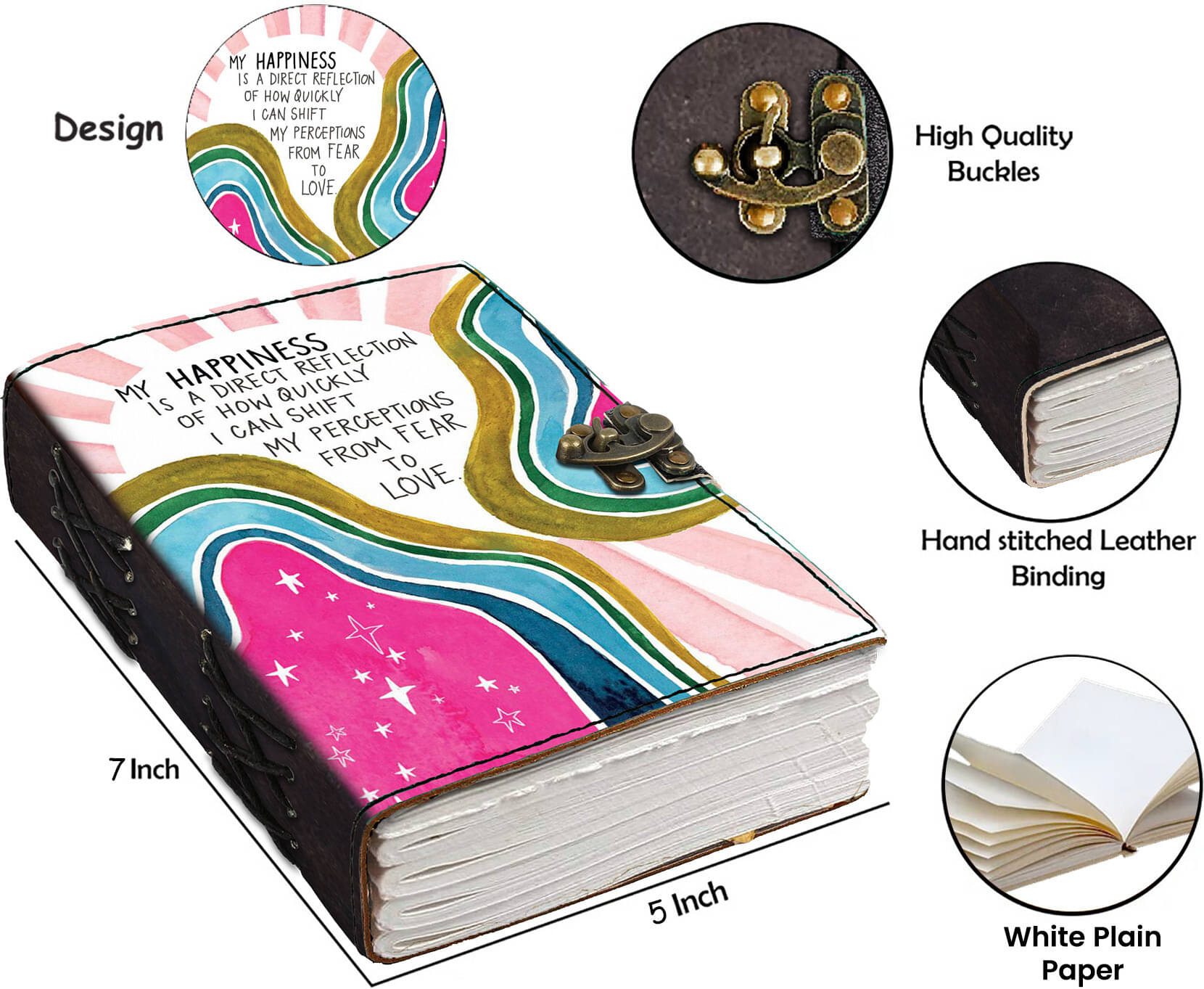 MR KRAFT Designer Printed Journal With 200 pages a016 A5 Journal UNRULED 200 Pages (multicolor16) MR KRAFT Designer Printed Journal With 200 pages a016 A5 Journal UNRULED 200 Pages (multicolor16)