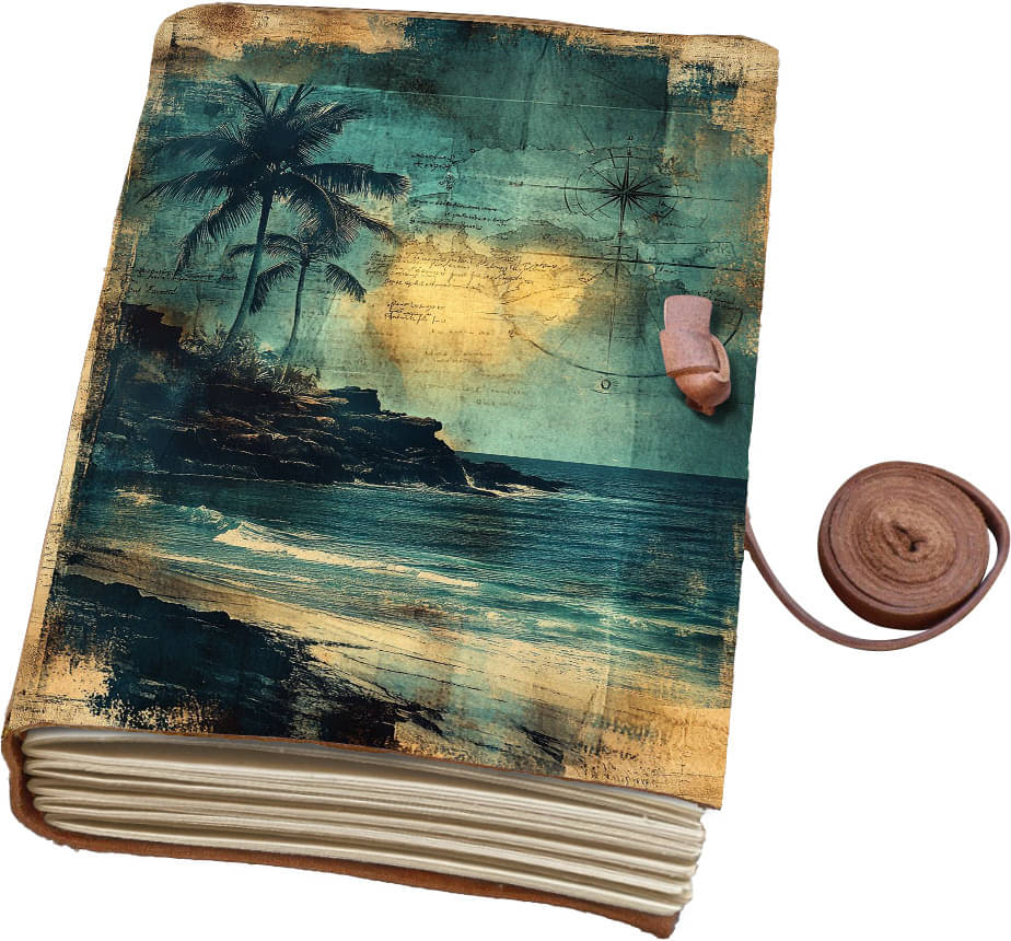     			MR KRAFT Designer Printed leather journal with 200 pages A5 size s-016 A5 Diary UNRULED 200 Pages (multicolor 16)