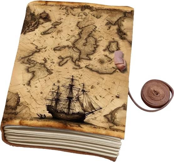     			MR KRAFT Designer Printed leather journal with 200 pages A5 size s-008 A5 Diary UNRULED 200 Pages (multicolor 08)