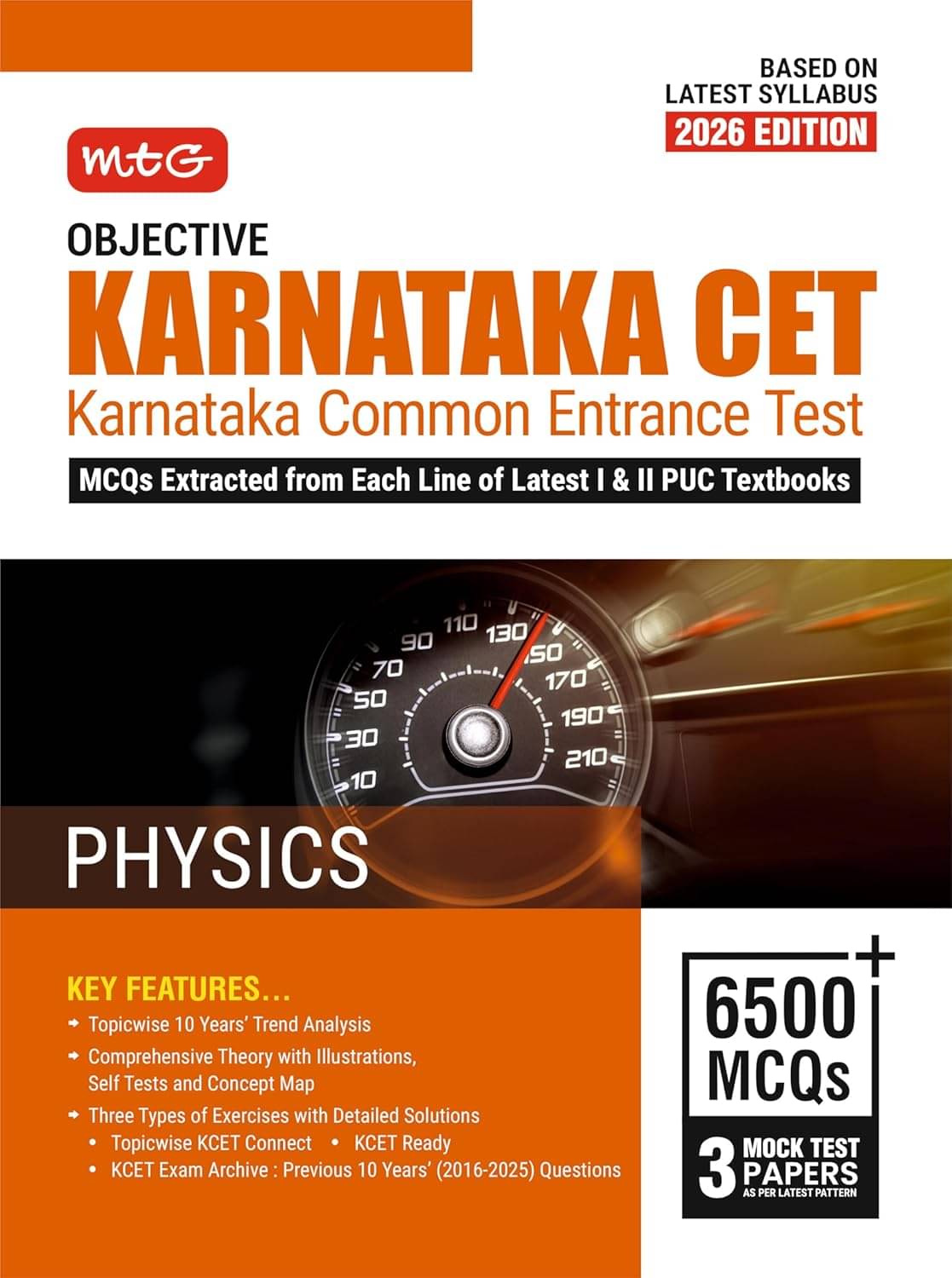 MTG Objective Karnataka CET (KCET) Physics Book For 2026 Exam | Topicwise Comprehensive Theory with Previous 10 Years Solved Question Papers & 6500+ M MTG Objective Karnataka CET (KCET) Physics Book For 2026 Exam | Topicwise Comprehensive Theory with Previous 10 Years Solved Question Papers & 6500+ M