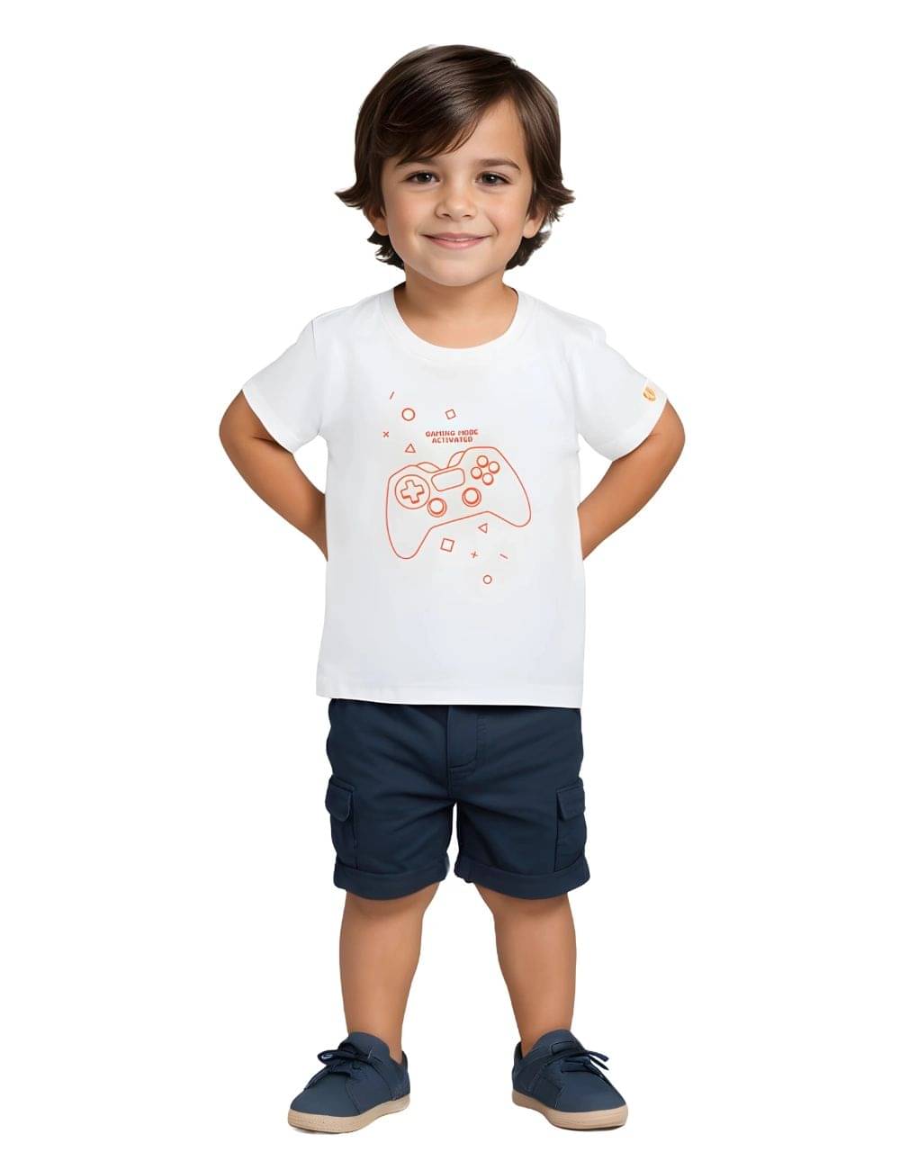 Mijoosh Pack of 1 Boys Cotton T-Shirt ( White ) Mijoosh Pack of 1 Boys Cotton T-Shirt ( White )