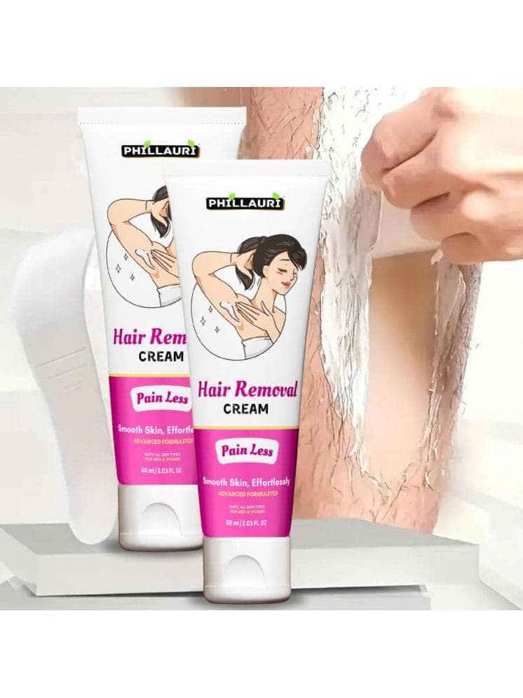 Phillauri Natural Hair Removal Hair Removal Creams for Women 120 ( Pack of 2 )