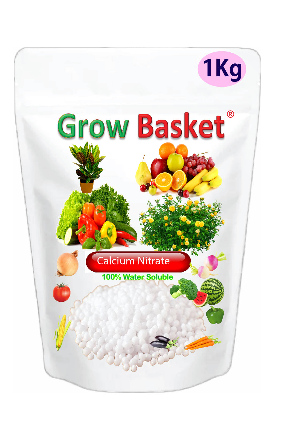 Premium Calcium Nitrate for Gardening – Fertilizer for Tomatoes, Chilies, Roses & Fruit Plants – Improves Root Strength & Fruit Quality – Easy to Use Granules – 1000g Premium Calcium Nitrate for Gardening – Fertilizer for Tomatoes, Chilies, Roses & Fruit Plants – Improves Root Strength & Fruit Quality – Easy to Use Granules – 1000g