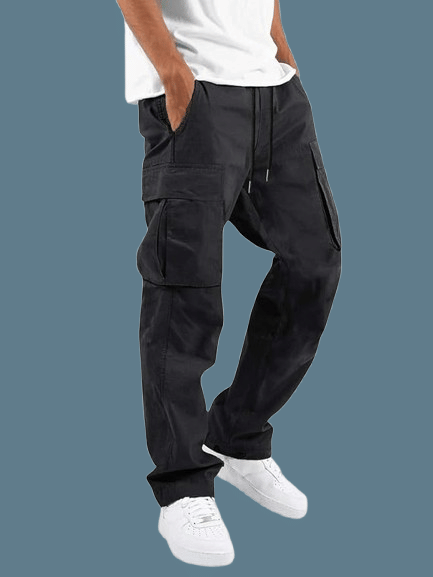     			REKHOLA Regular Flat Men's Cargos - Black ( Pack of 1 )