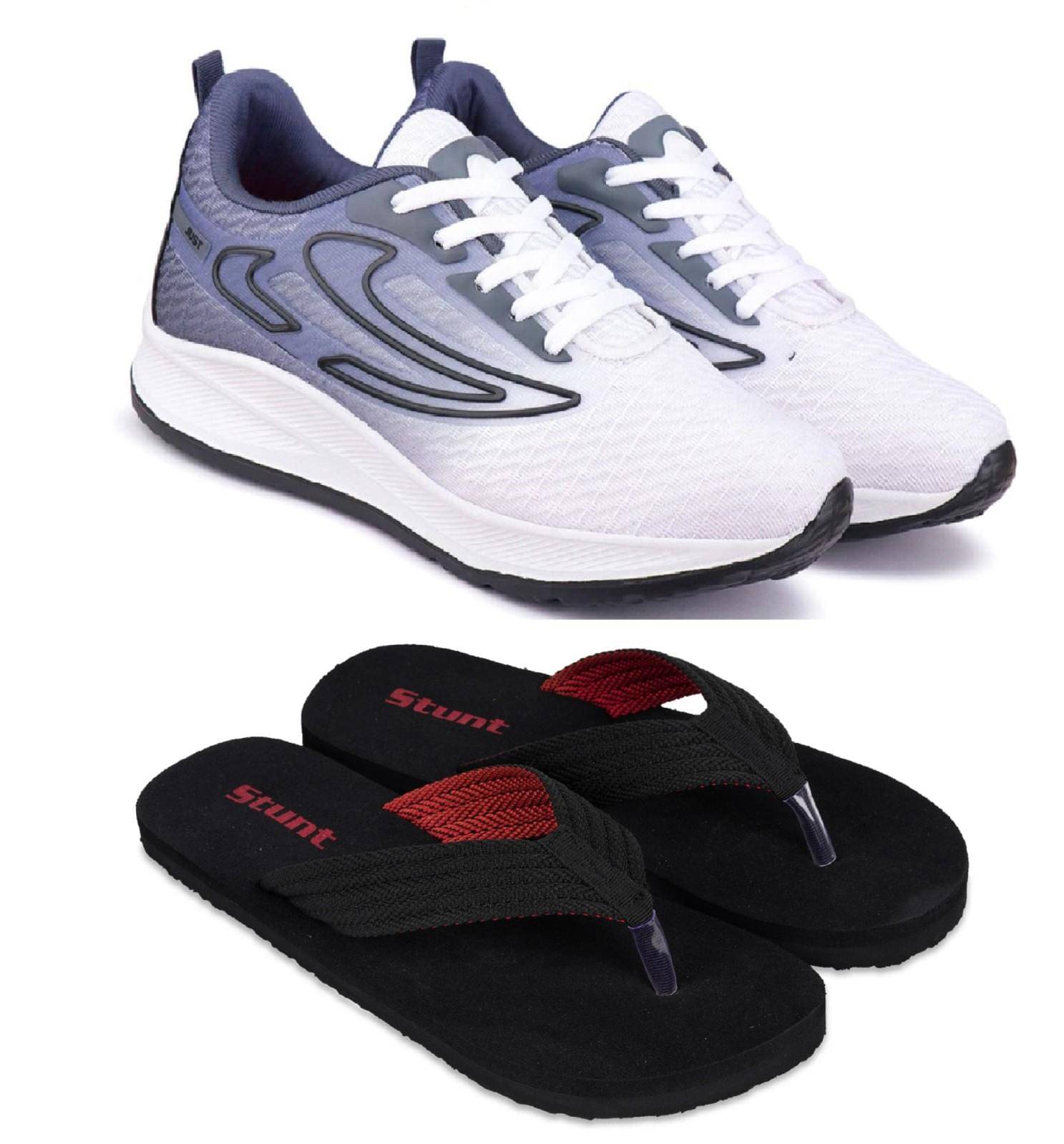     			Stunt Black Men's Combo Slipper