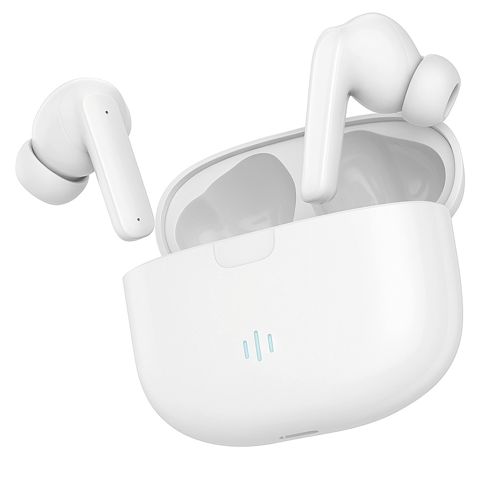     			VERONIC Phantom Active Noise Cancelation Truly Wireless Earbuds TWS | ~32dB ANC & Transparency Mode | Upto 40Hrs Playtime | Bluetooth V5.4 | Quad Mics with AI-ENC | 40ms Low Latency Gaming | Breathing LED Lights
