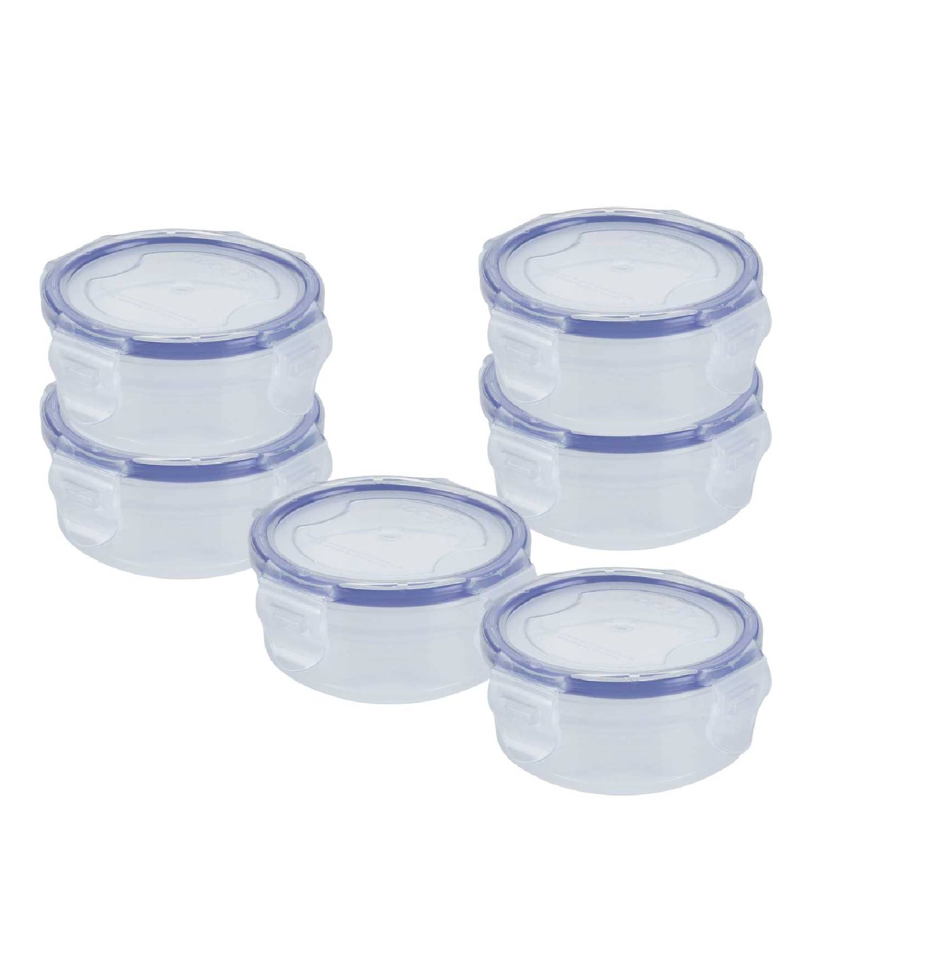     			VRISTO 100 ml boxes dibba Plastic Transparent Multi-Purpose Container ( Set of 6 )