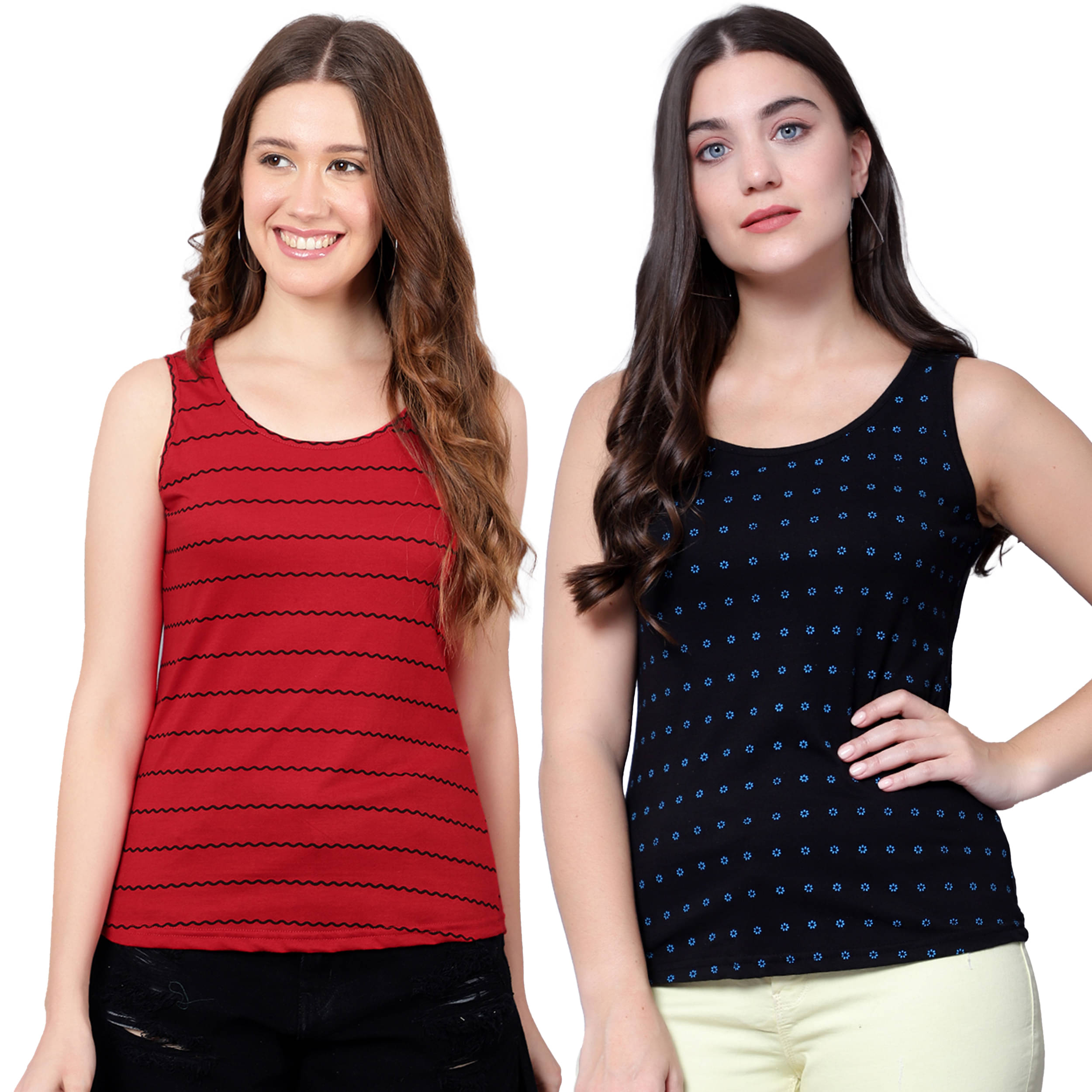     			Volex Women's Cotton Tank Top ( Multicolor 1 )