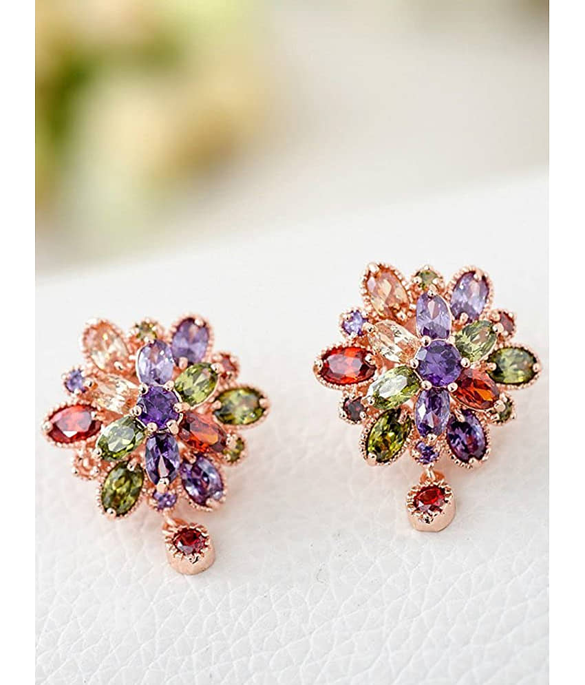 YOUBELLA Multi Color Drop Earrings ( Pack of 1 ) - Earrings | Buy online on ZillyBuy
