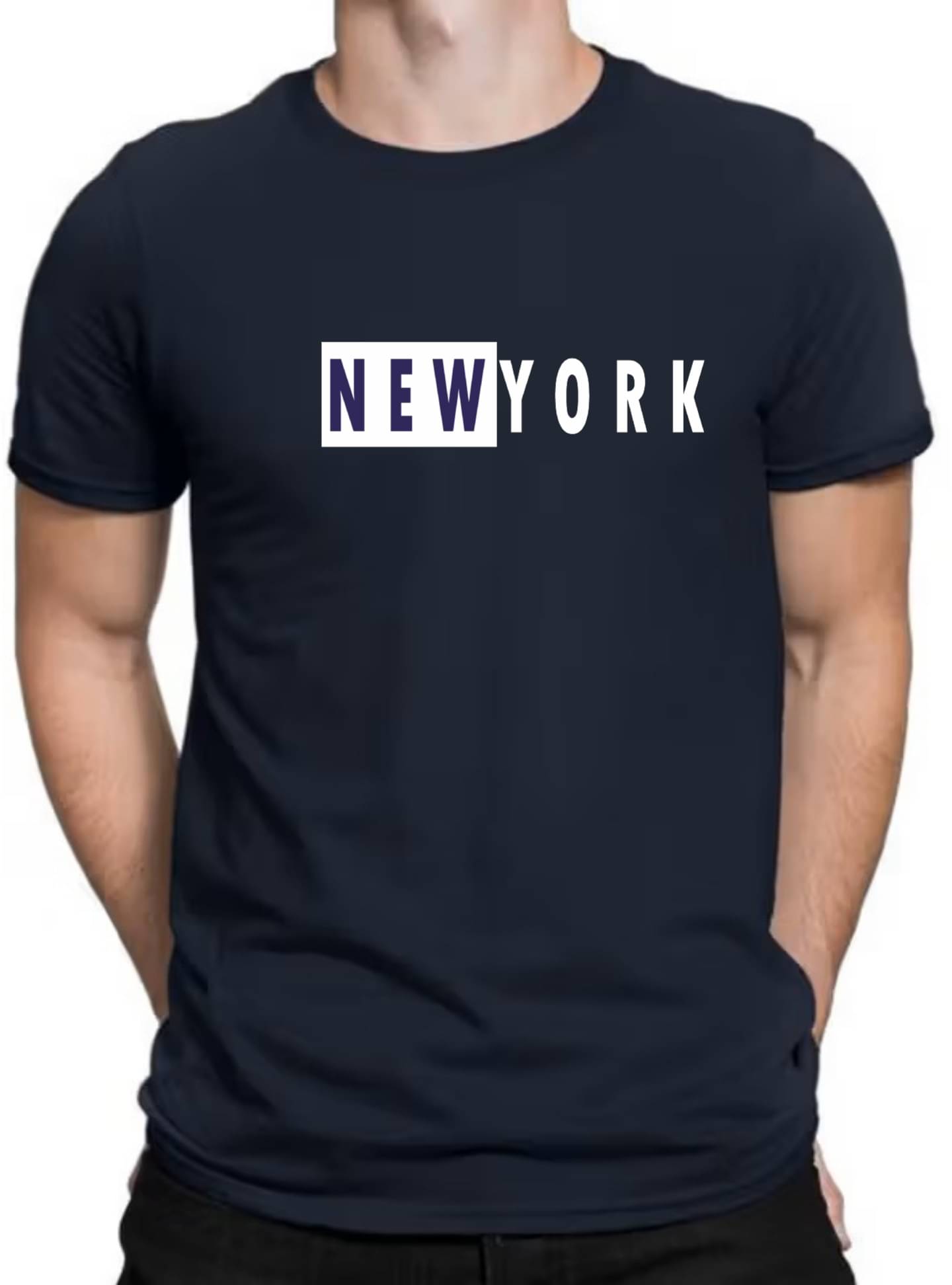 code yellow Men Polyester Regular Fit Solid T-Shirt ( Navy ) code yellow Men Polyester Regular Fit Solid T-Shirt ( Navy )