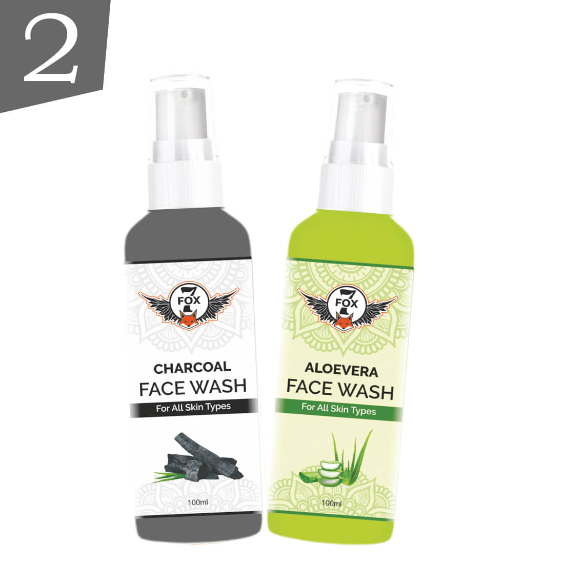     			7 FOX - Daily Use Face Wash For All Skin Type ( Pack of 2 )