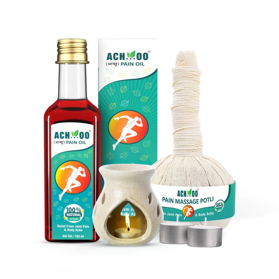     			ACH...OO Ayurvedic Compress Kit (Set of 3)