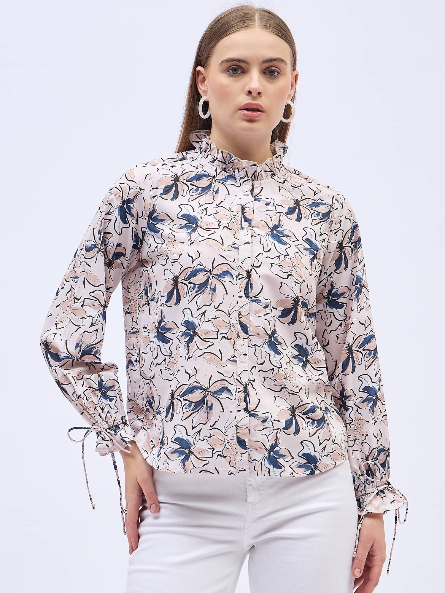     			Anjir Women's Polyester Regular Top ( Multicolor )