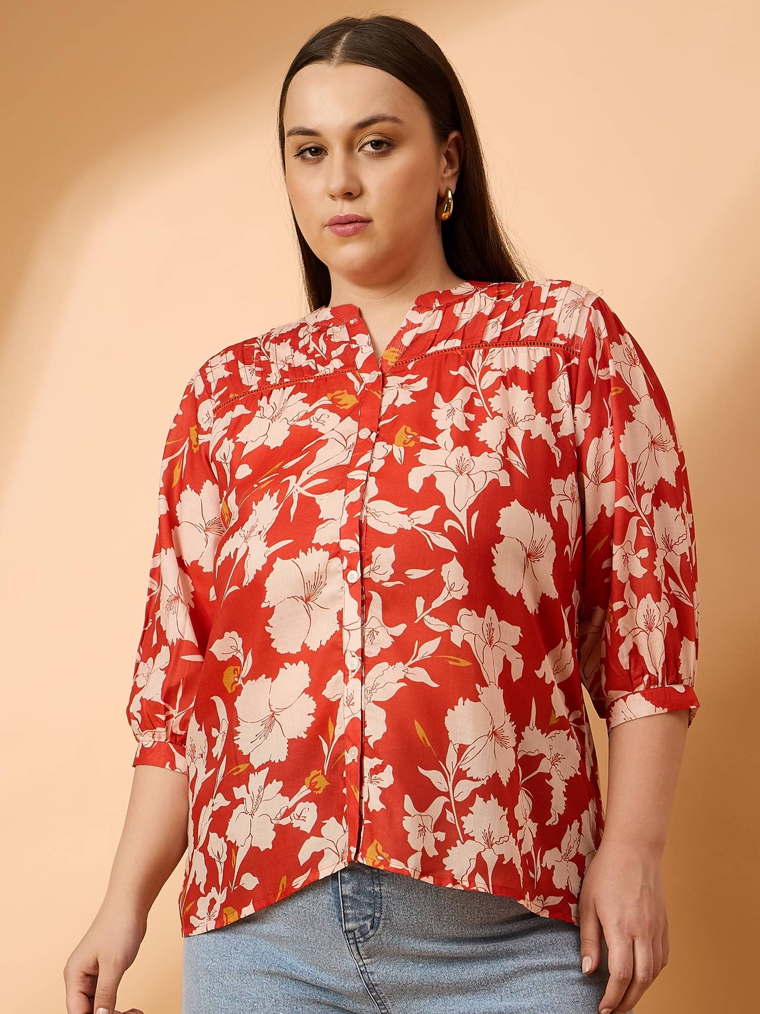 Anjir Women's Polyester Regular Top ( Multicolor ) Anjir Women's Polyester Regular Top ( Multicolor )