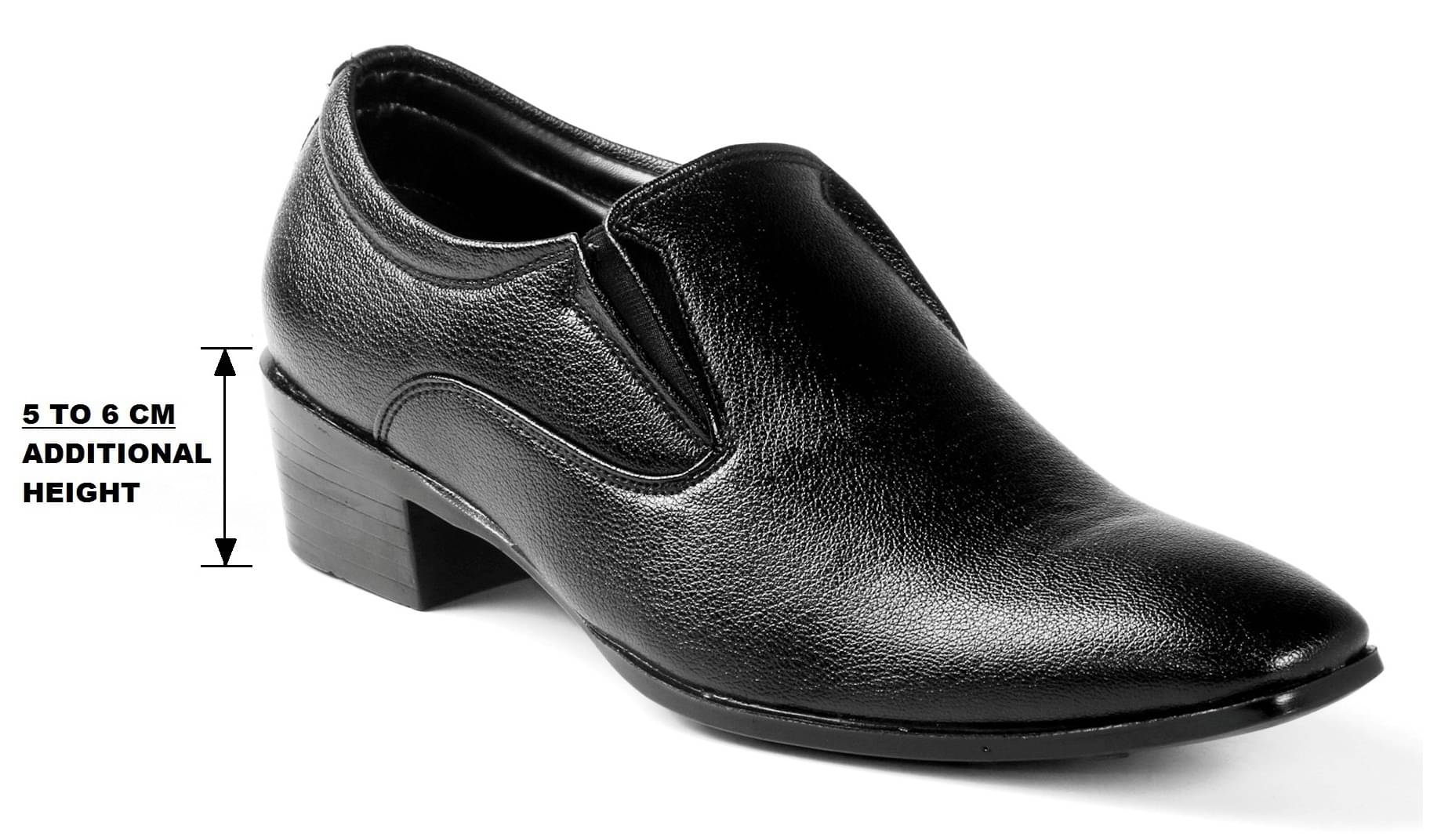     			BXXY Black Men's Slip On Formal Shoes
