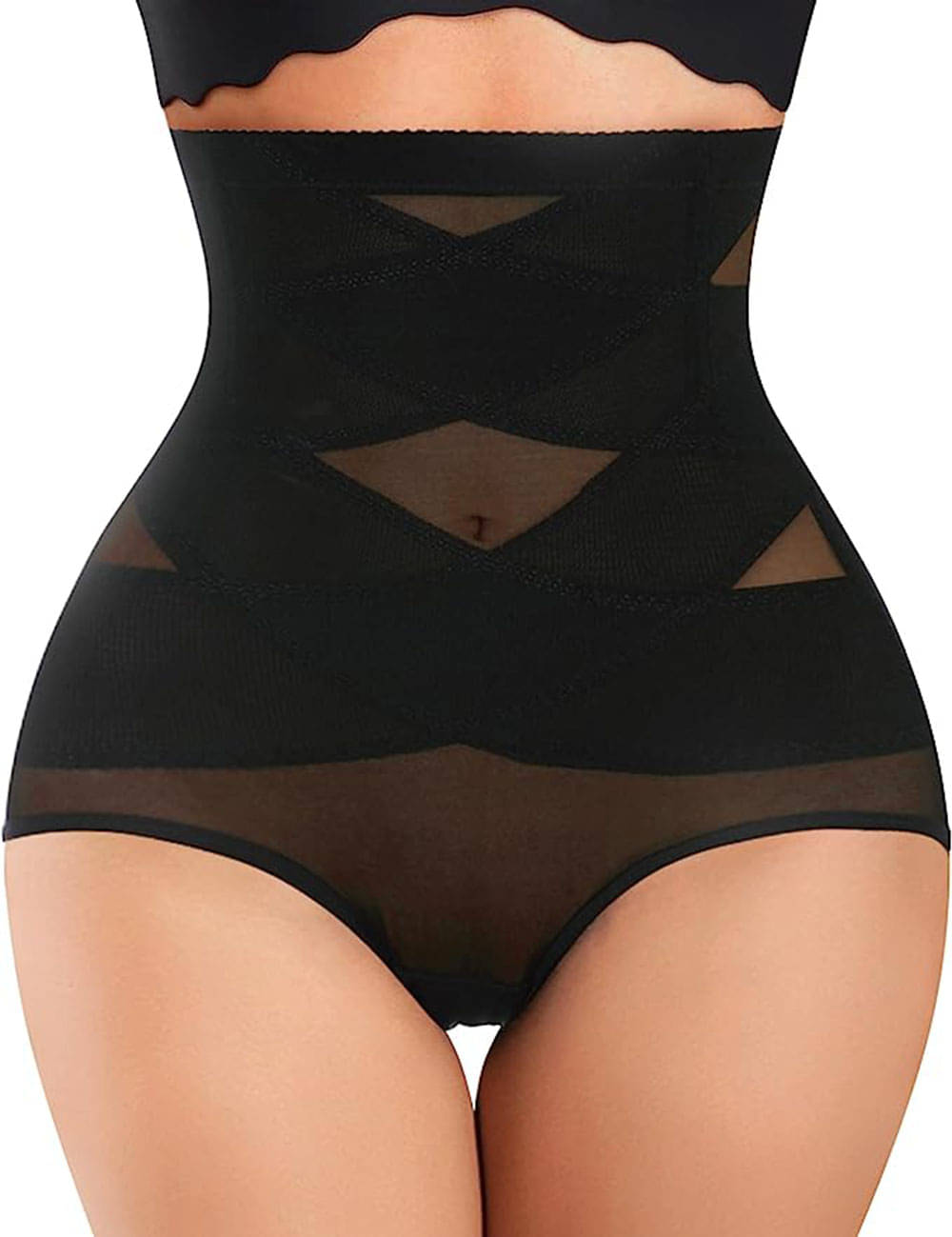     			Bahucharaji Creation Pack of 1 Lace Women's Waist Cincher ( Black )