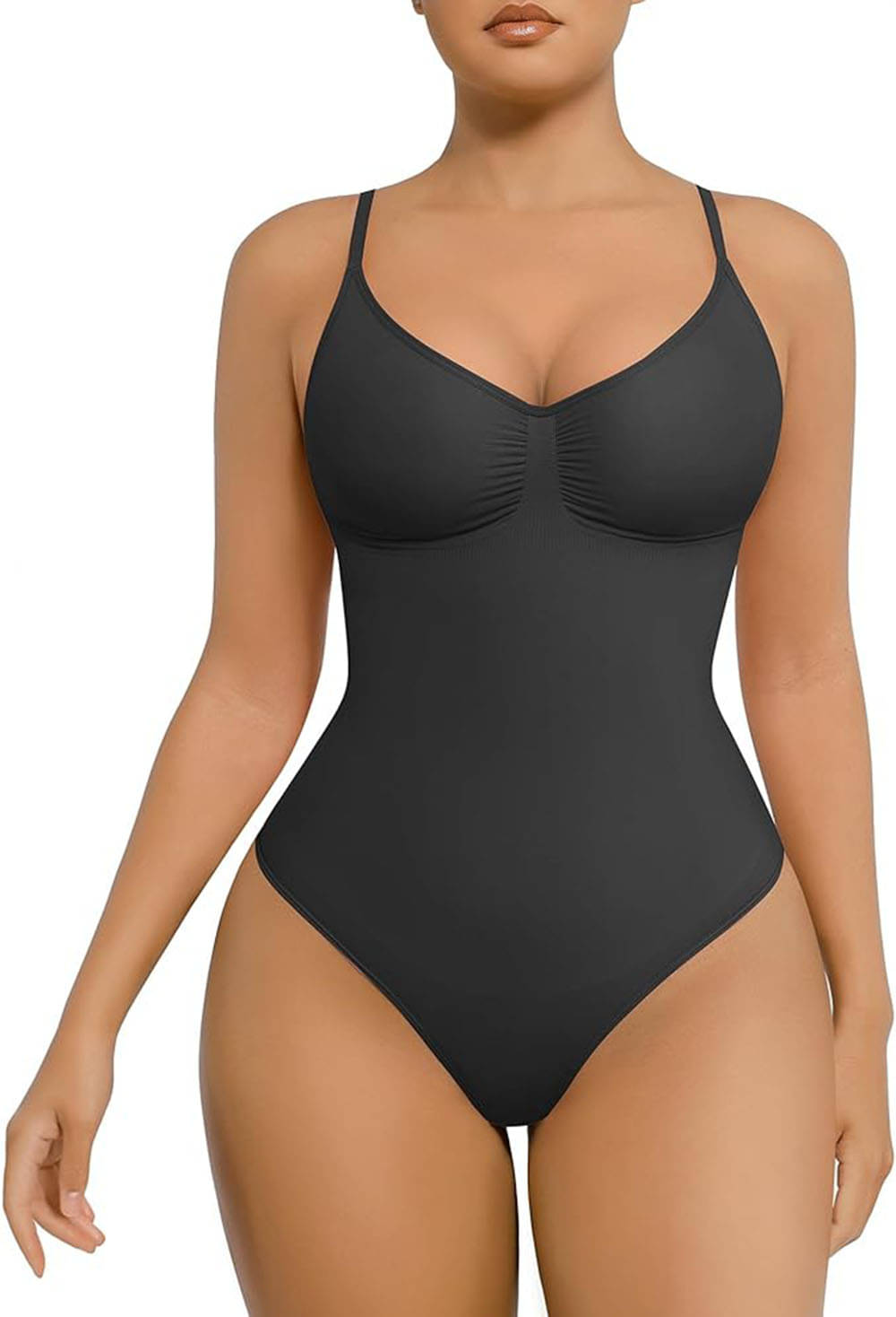     			Bahucharaji Creation Pack of 1 Polyester Women's BodySuite ( Black )