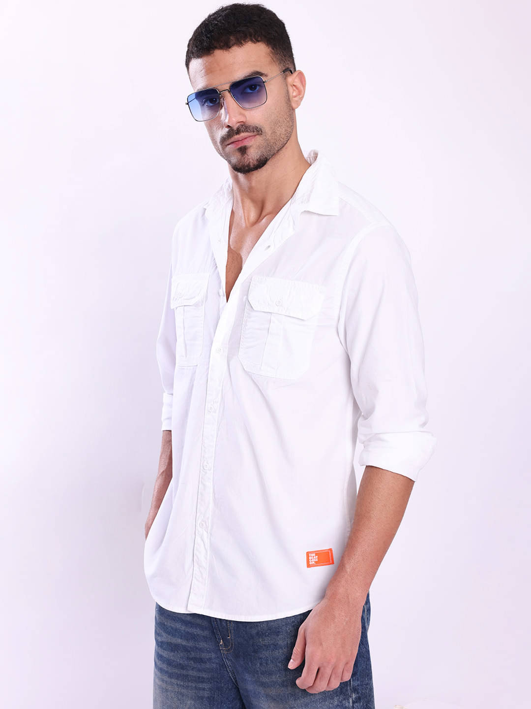     			Bene Kleed 100% Cotton Regular Fit Solids Full Sleeves Men's Casual Shirt - White ( Pack of 1 )