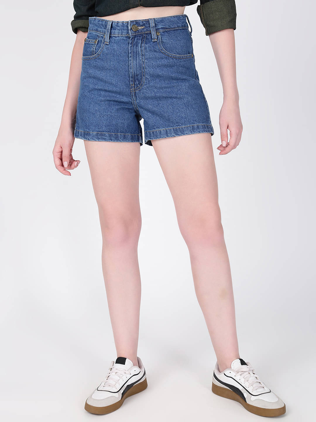     			Bene Kleed Cotton Bermuda - Blue Single